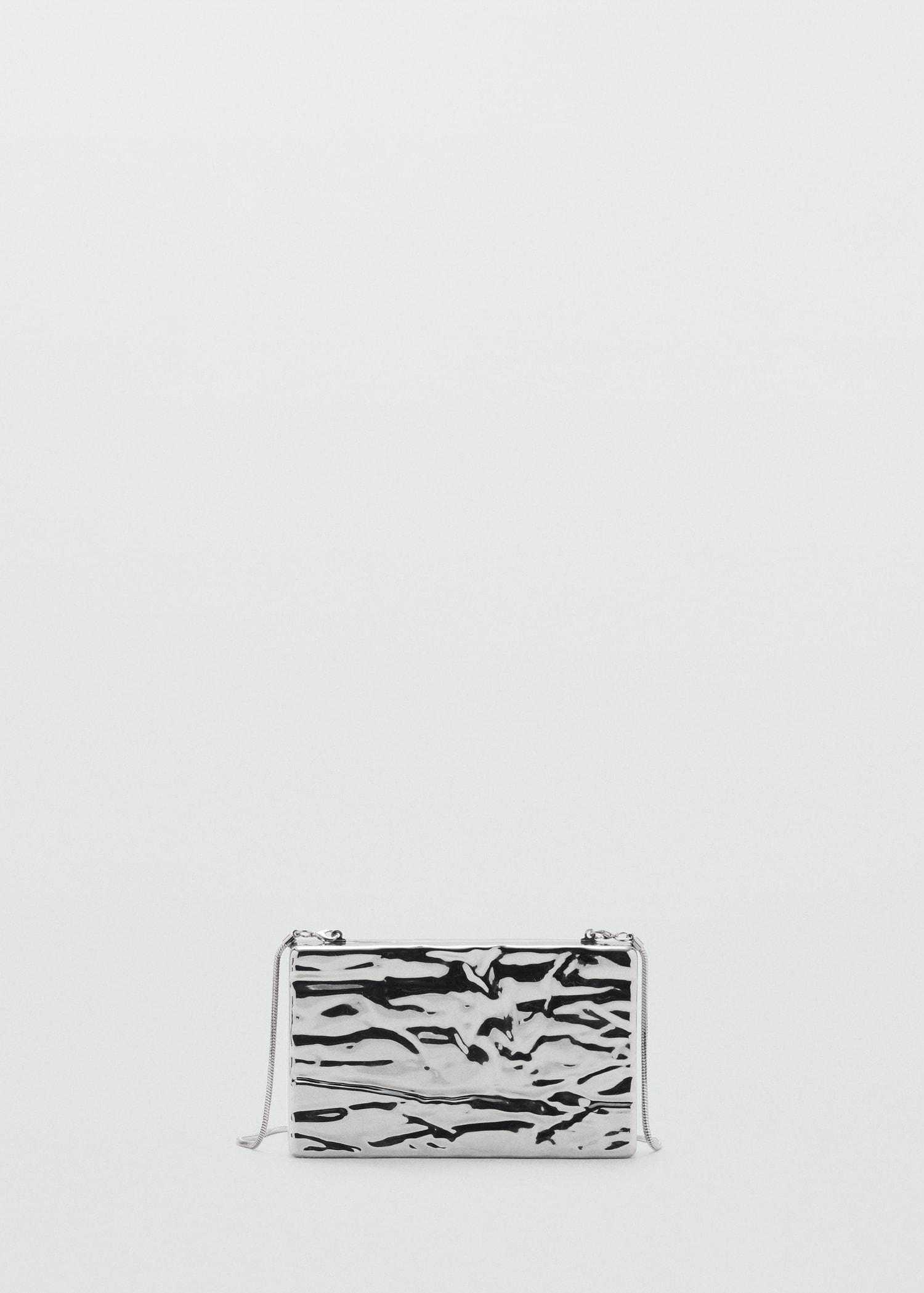 Textured clutch bag - Women | MANGO USA Product Image