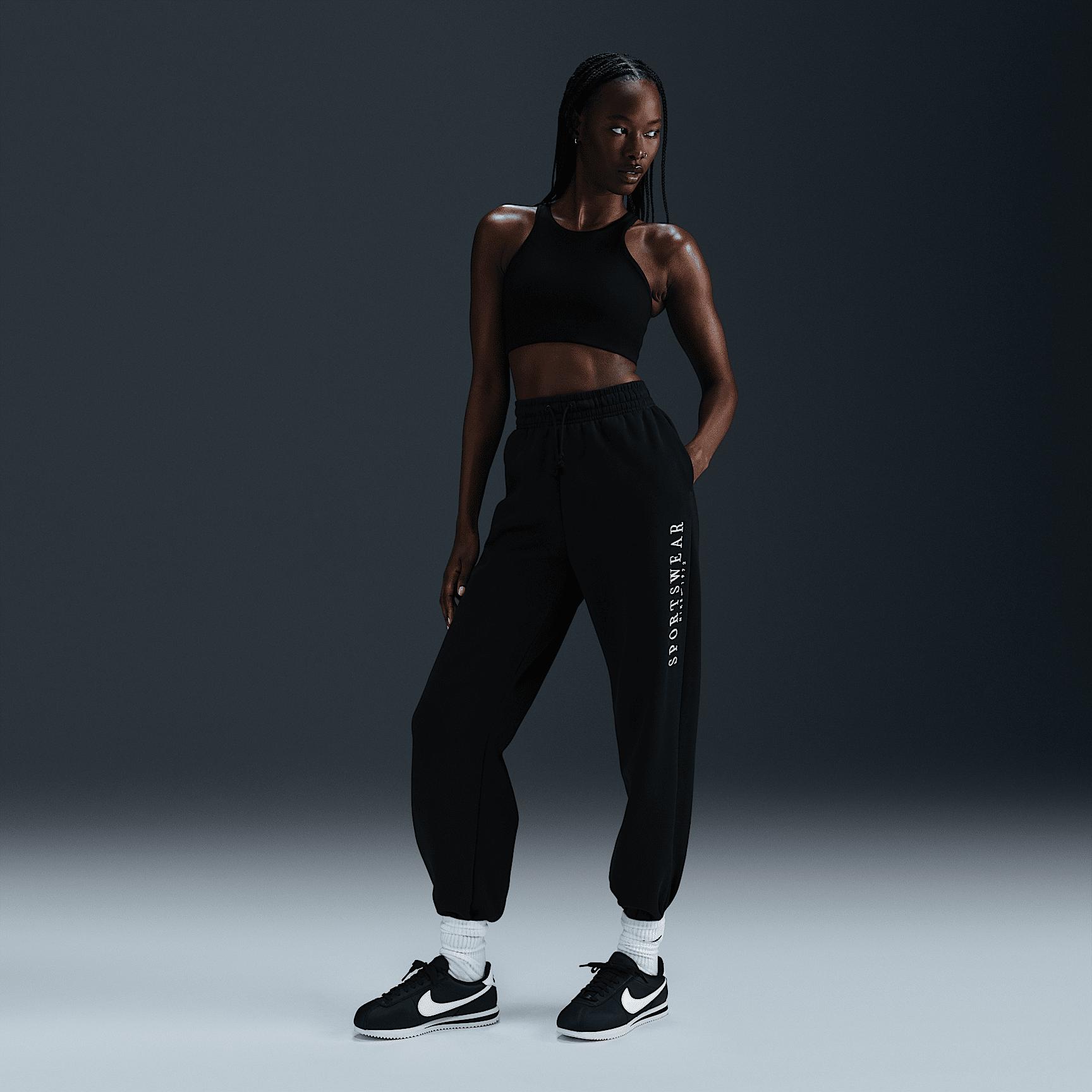 Womens Nike Sportswear Phoenix Fleece High-Waisted Oversized Sweatpants | HV4669-010 Product Image