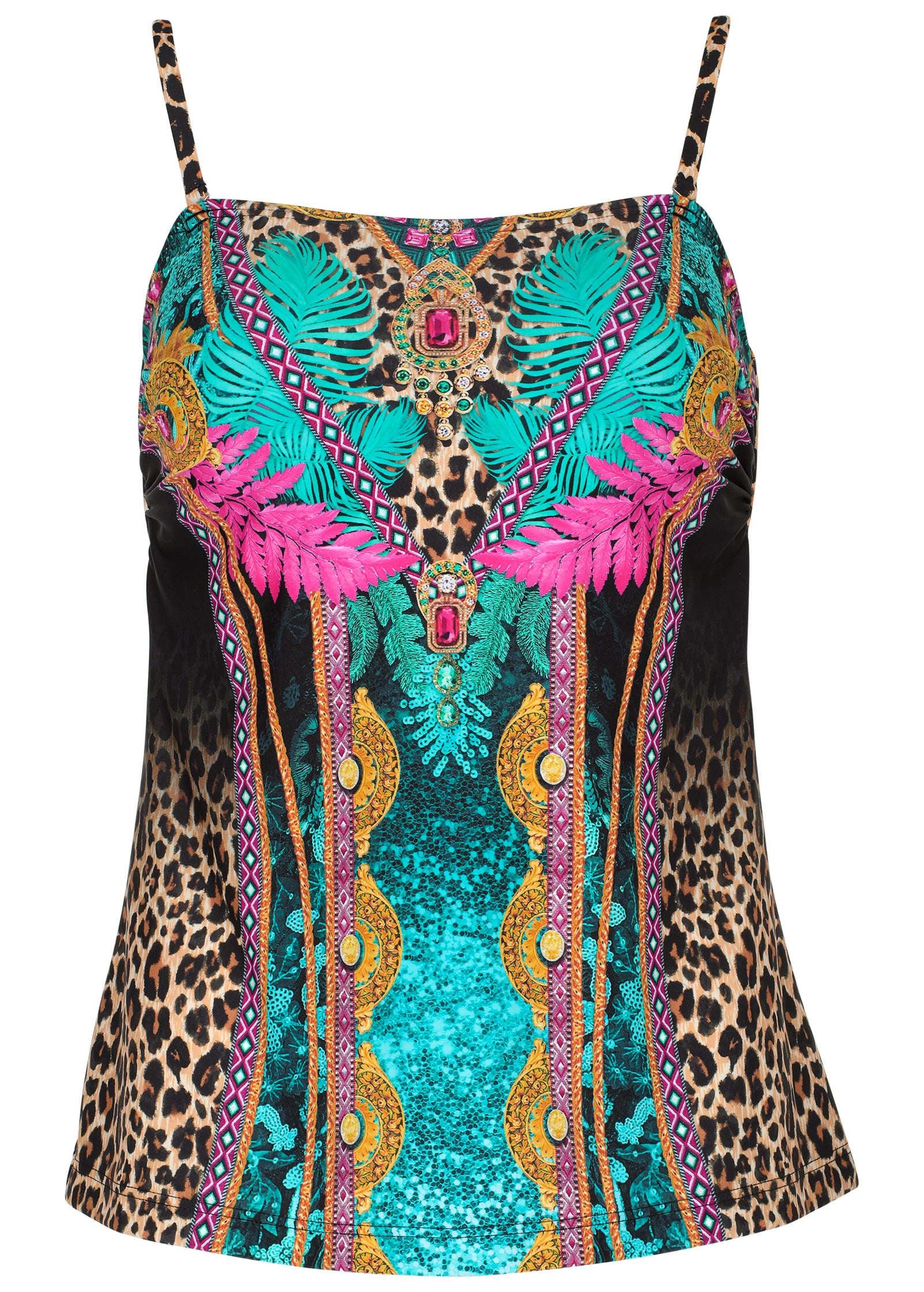 San Juan Bandeau Tankini - Jungle Beauty Product Image