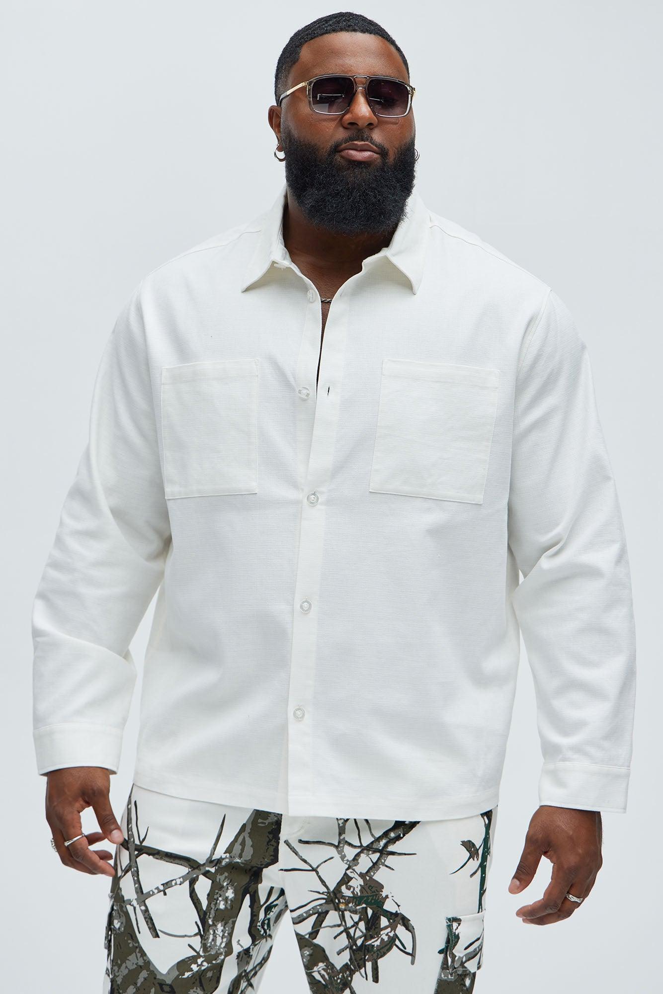 Eastman Pocket Button Up Shirt - Off White Product Image