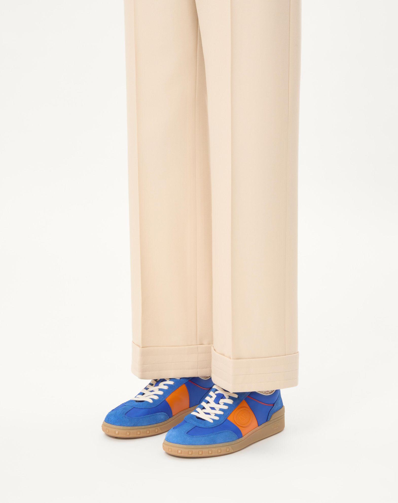 Upvillage Low Top Sneaker In Crust Leather And Nylon Product Image