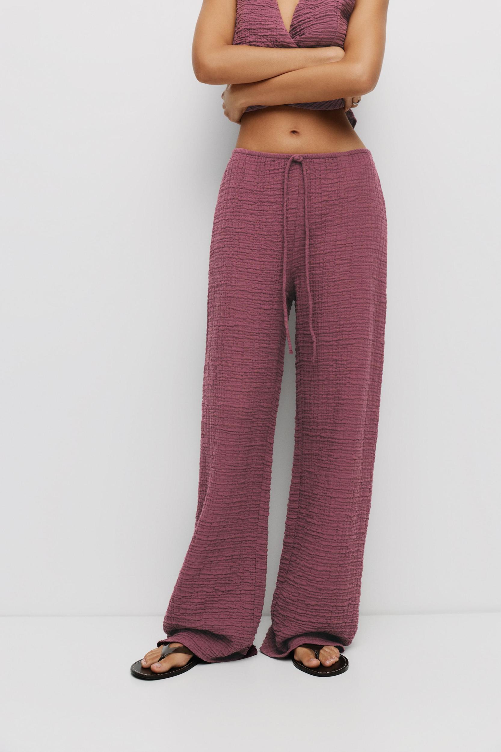 Creased-effect sweatpants Product Image
