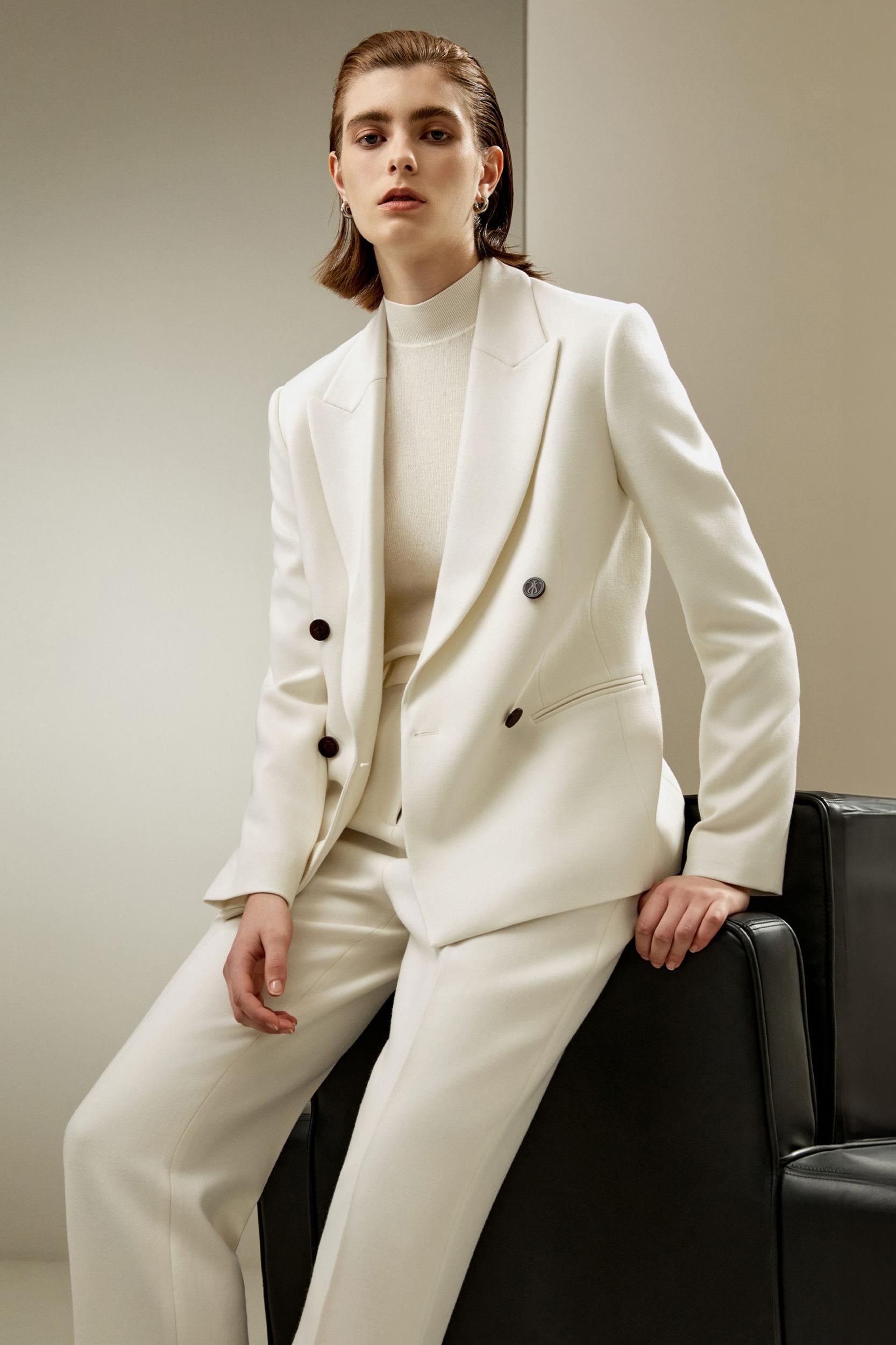 Double-Breasted Wool Blazer Product Image