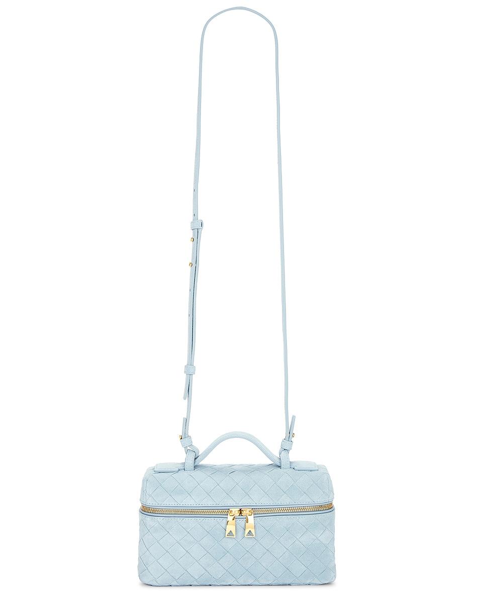 Bottega Veneta Bang Bang Suede Vanity Bag in Baby Blue Product Image