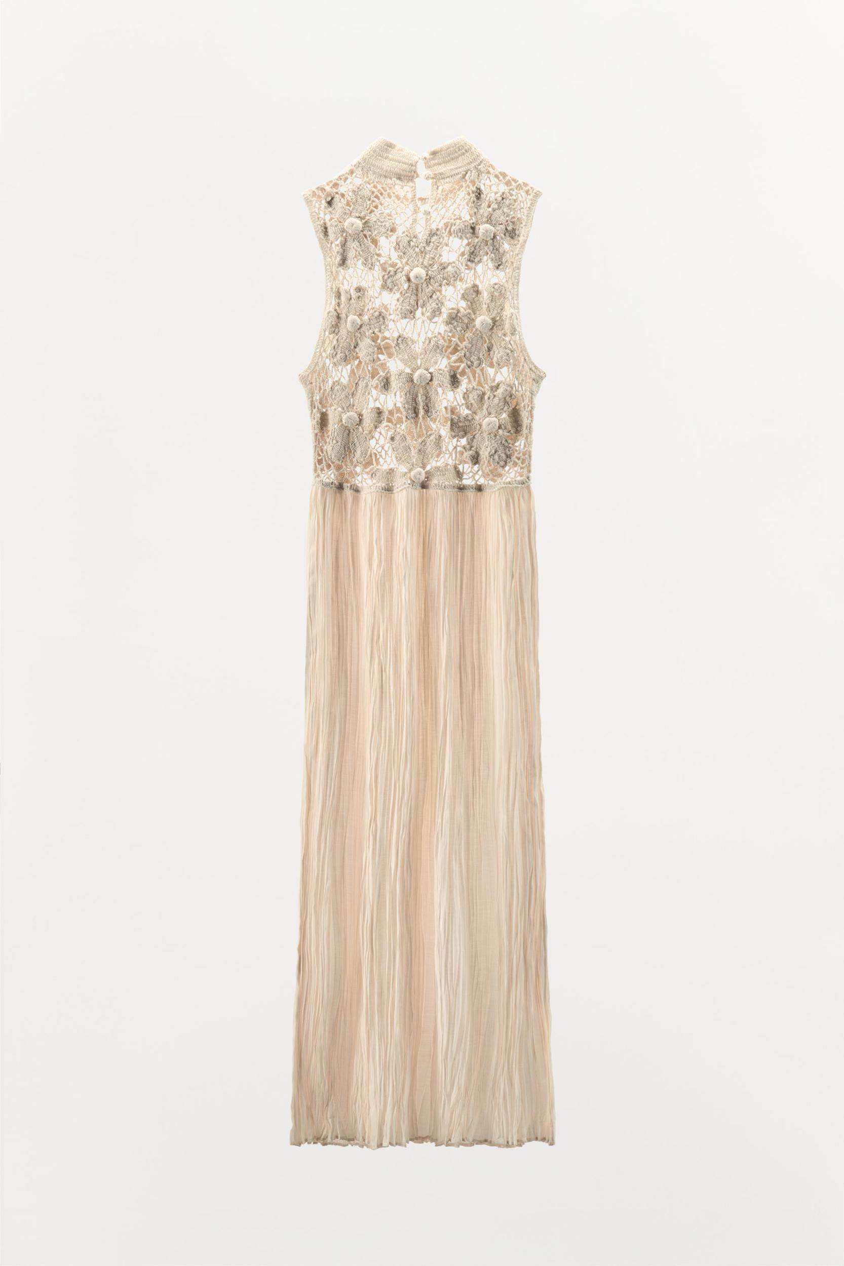 FLORAL EMBROIDERY COMBINATION DRESS Product Image