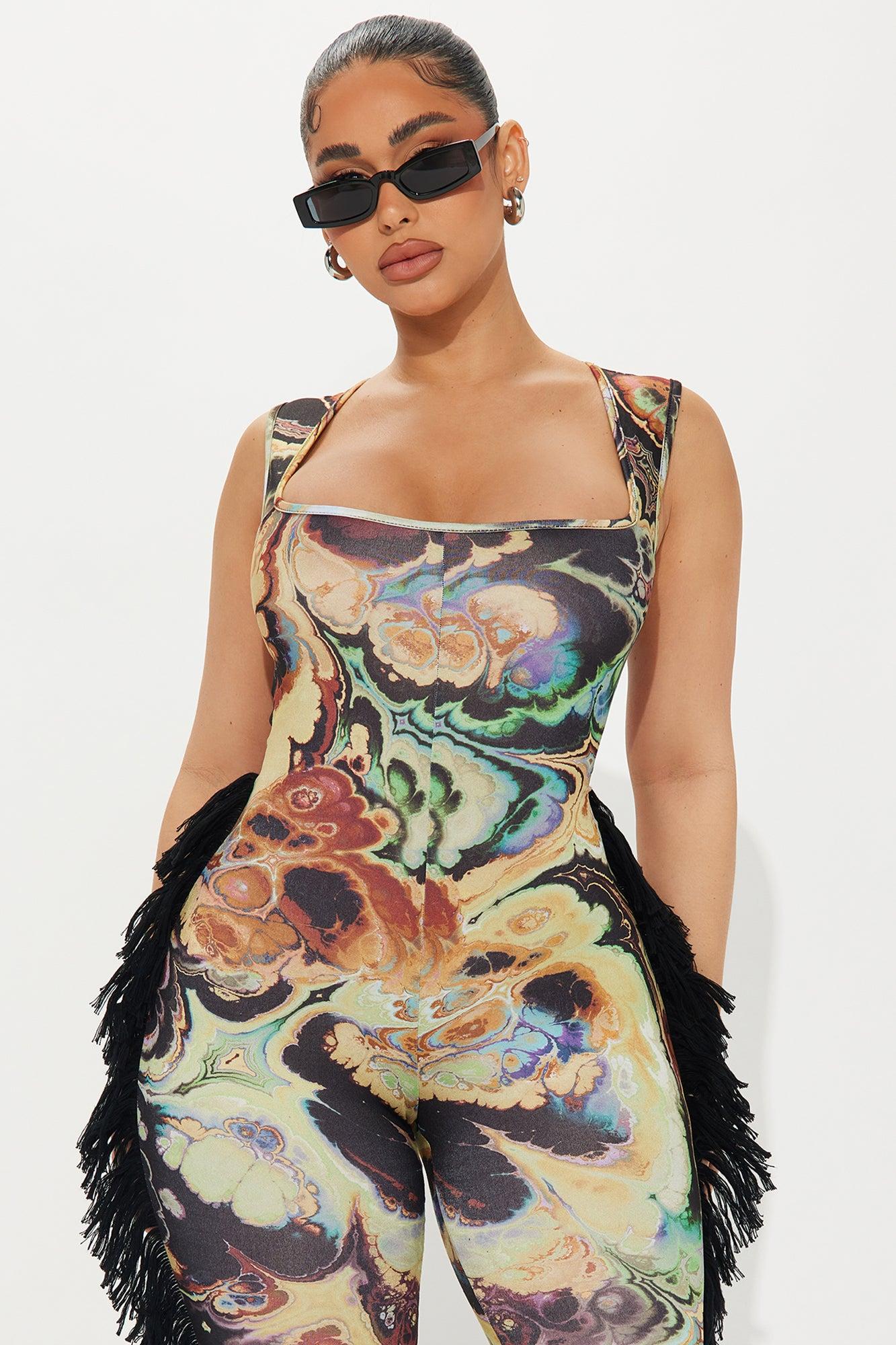 All At Once Jumpsuit - Black/combo Product Image