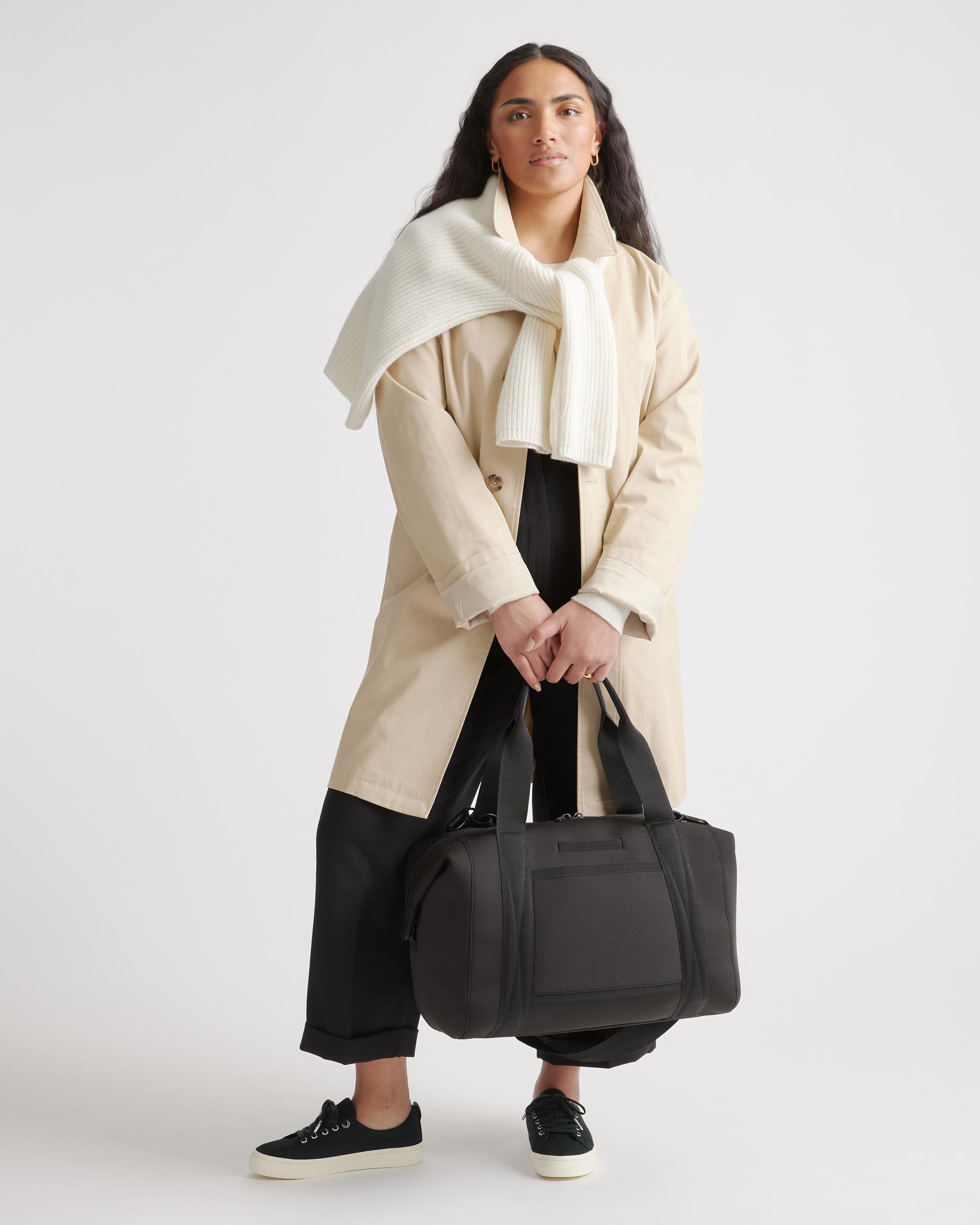 Quince | Women's All-Day Neoprene Duffle Bag in Black, Recycled Polyester Product Image