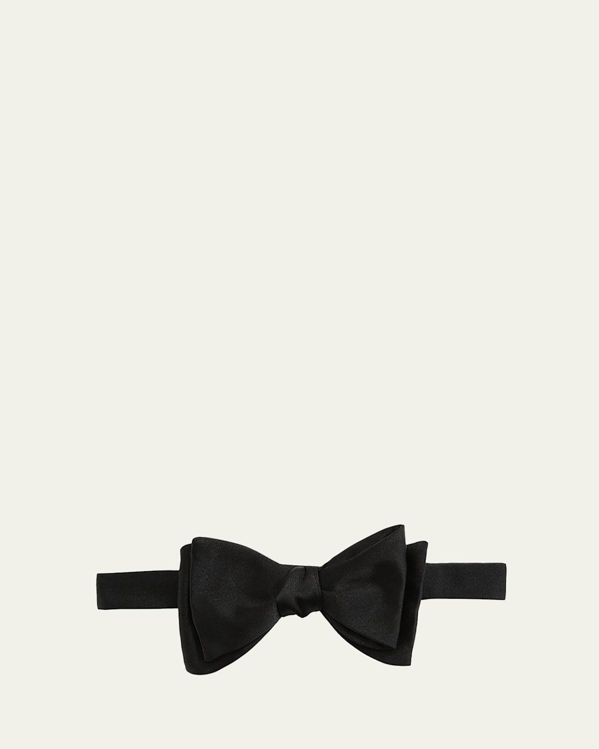 Solid Silk Bow Tie Product Image