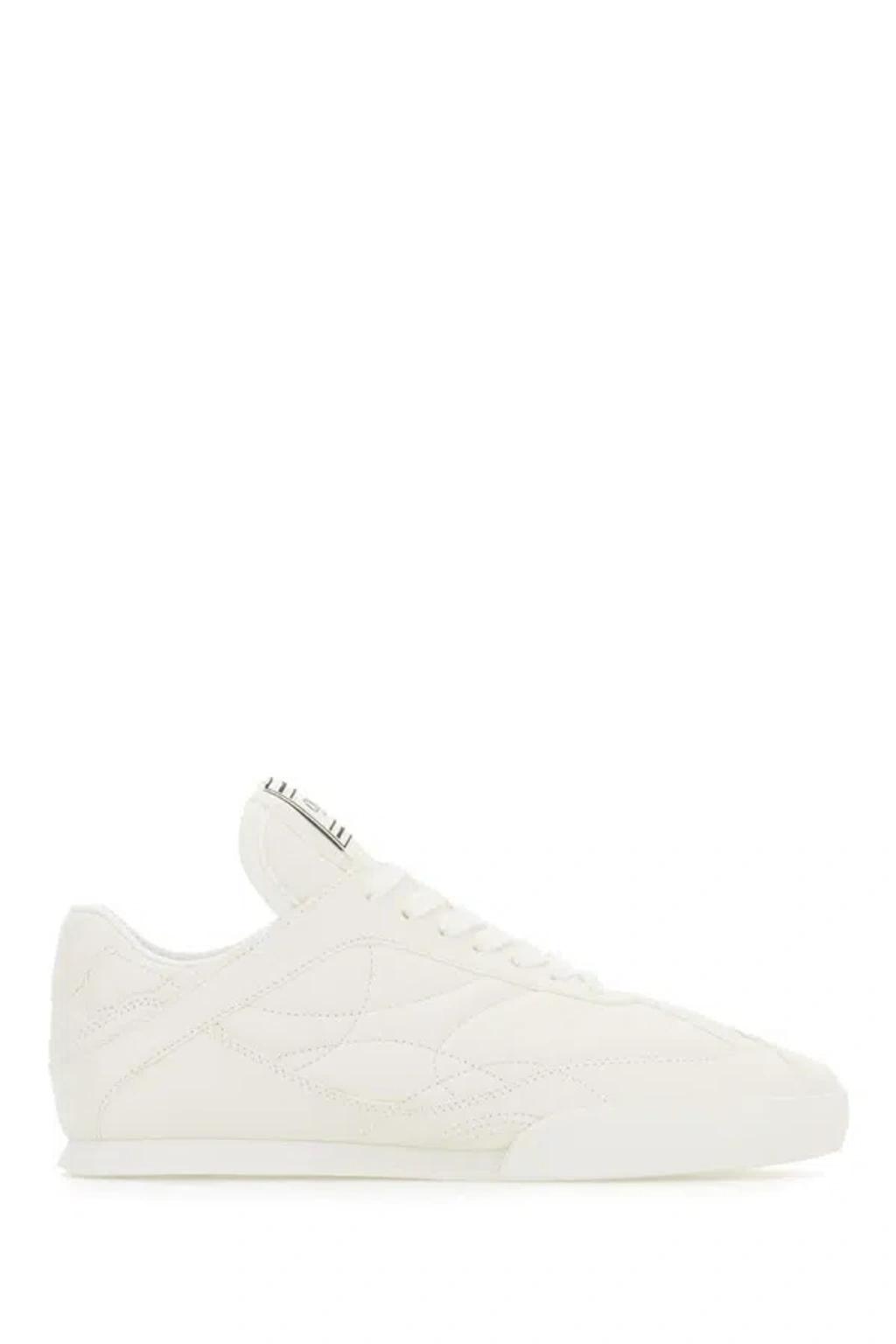 CHLOÉ Womens Chloe Kick Brand-patch Leather Low-top Trainers In White Product Image