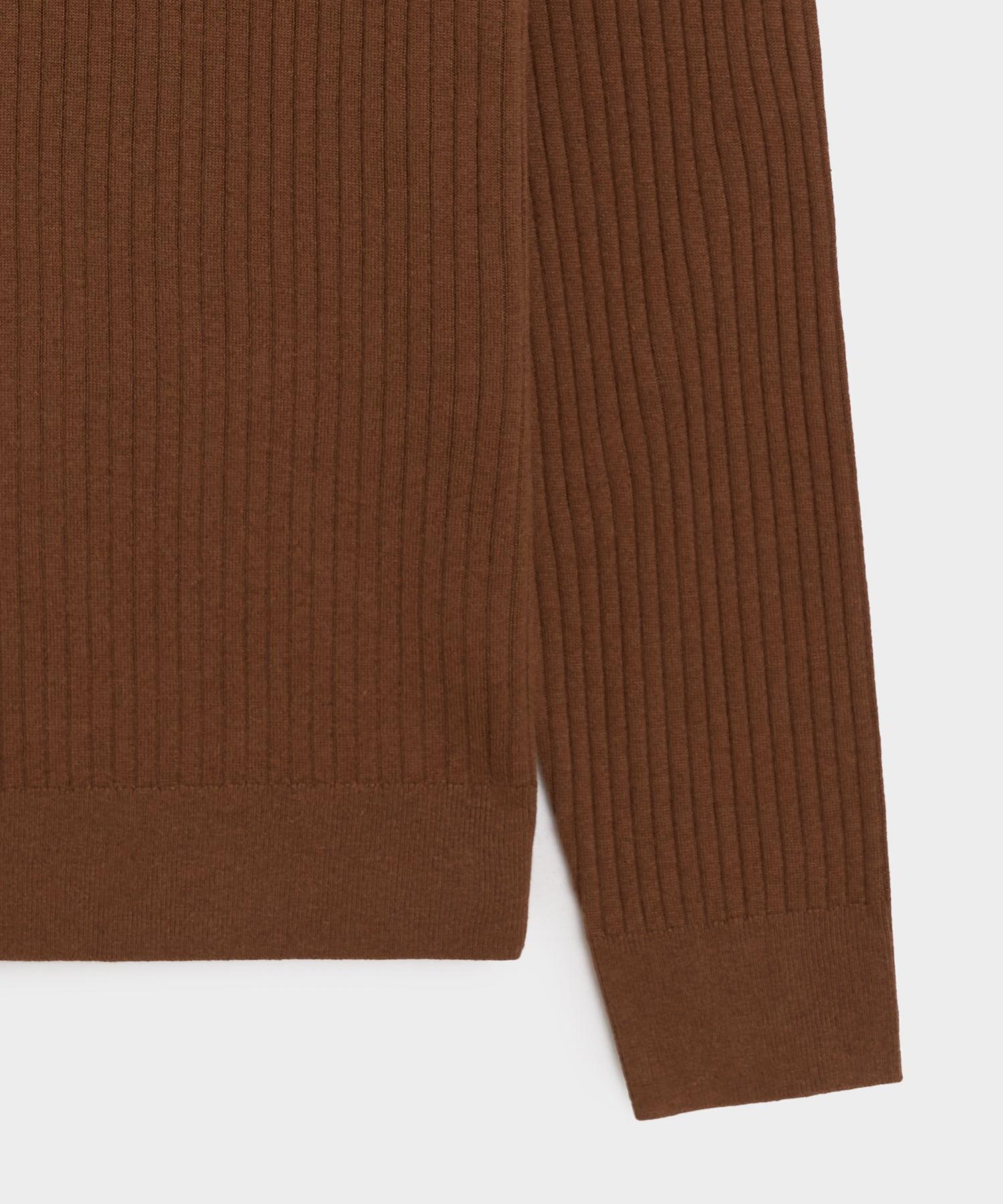 Silk-Cashmere Ribbed Montauk Sweater Polo Product Image