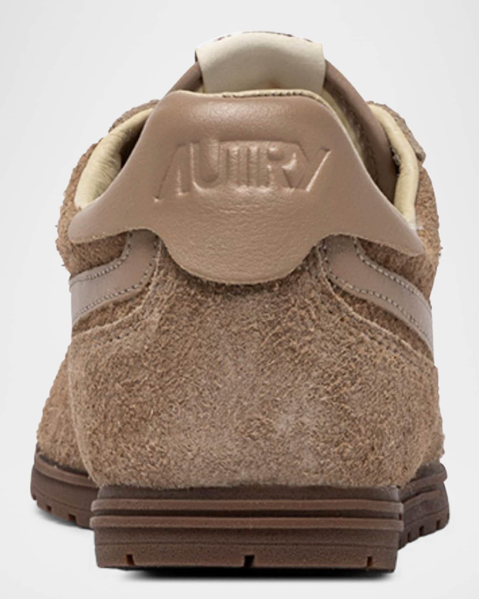 Windspin Tonal Sneakers in Suede and Leather Product Image