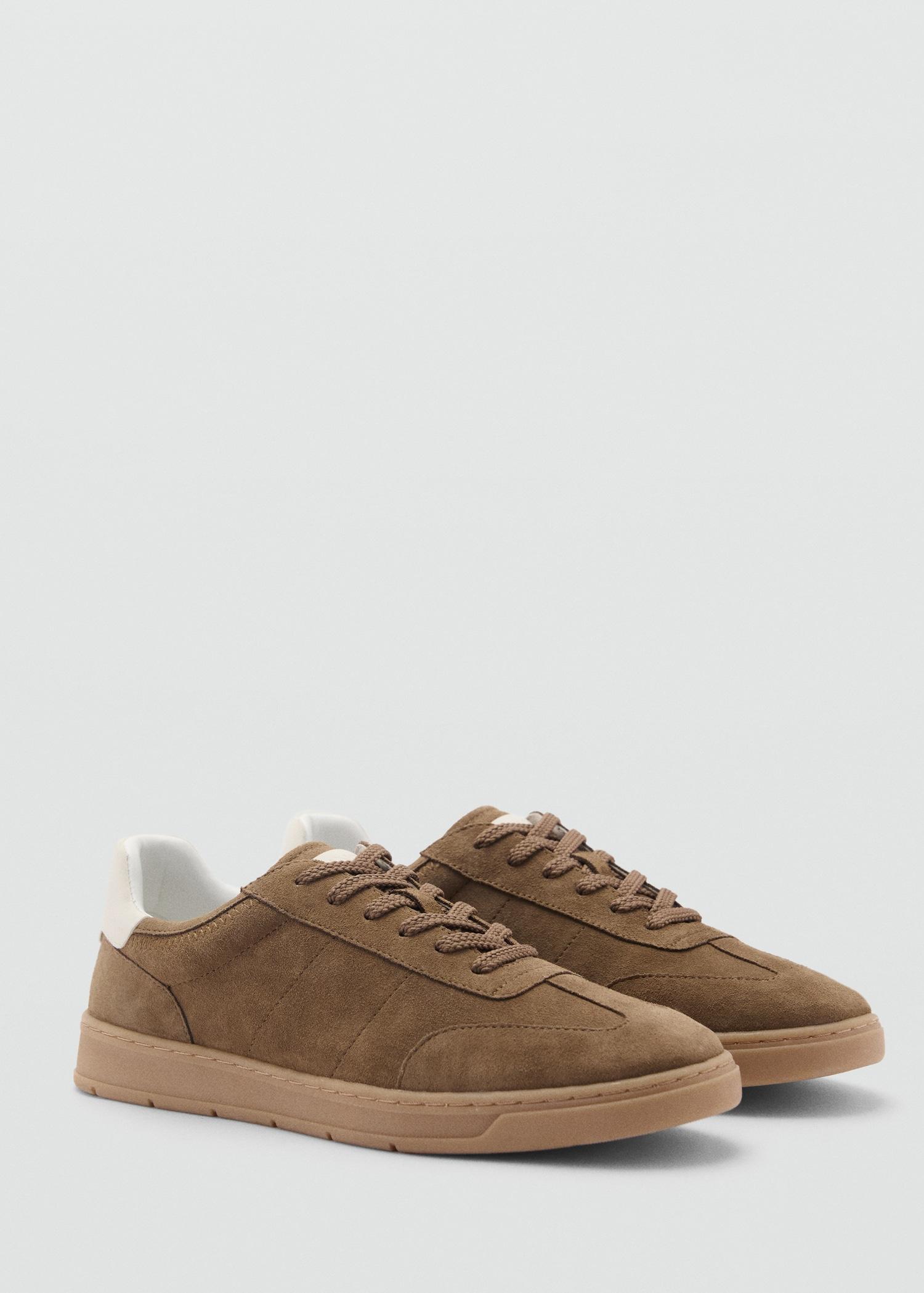 Suede mixed sneakers - Men | MANGO USA Product Image