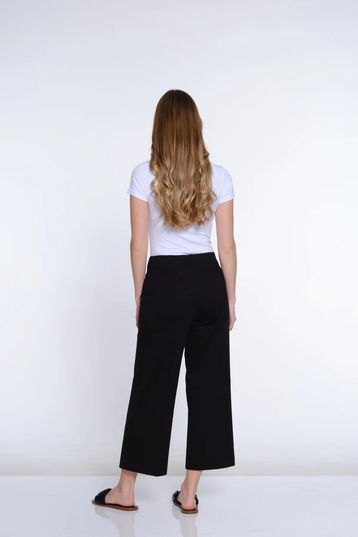Wide Leg Ponte Crop Pant Product Image
