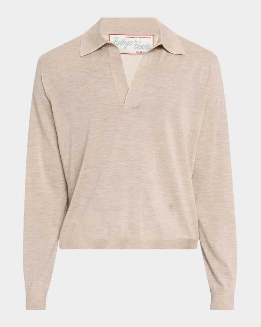Men's Fine Cashmere Polo Shirt Product Image