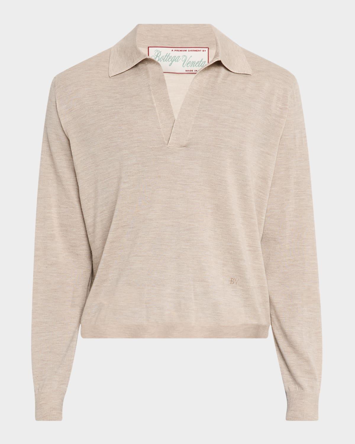 Men's Fine Cashmere Polo Shirt Product Image