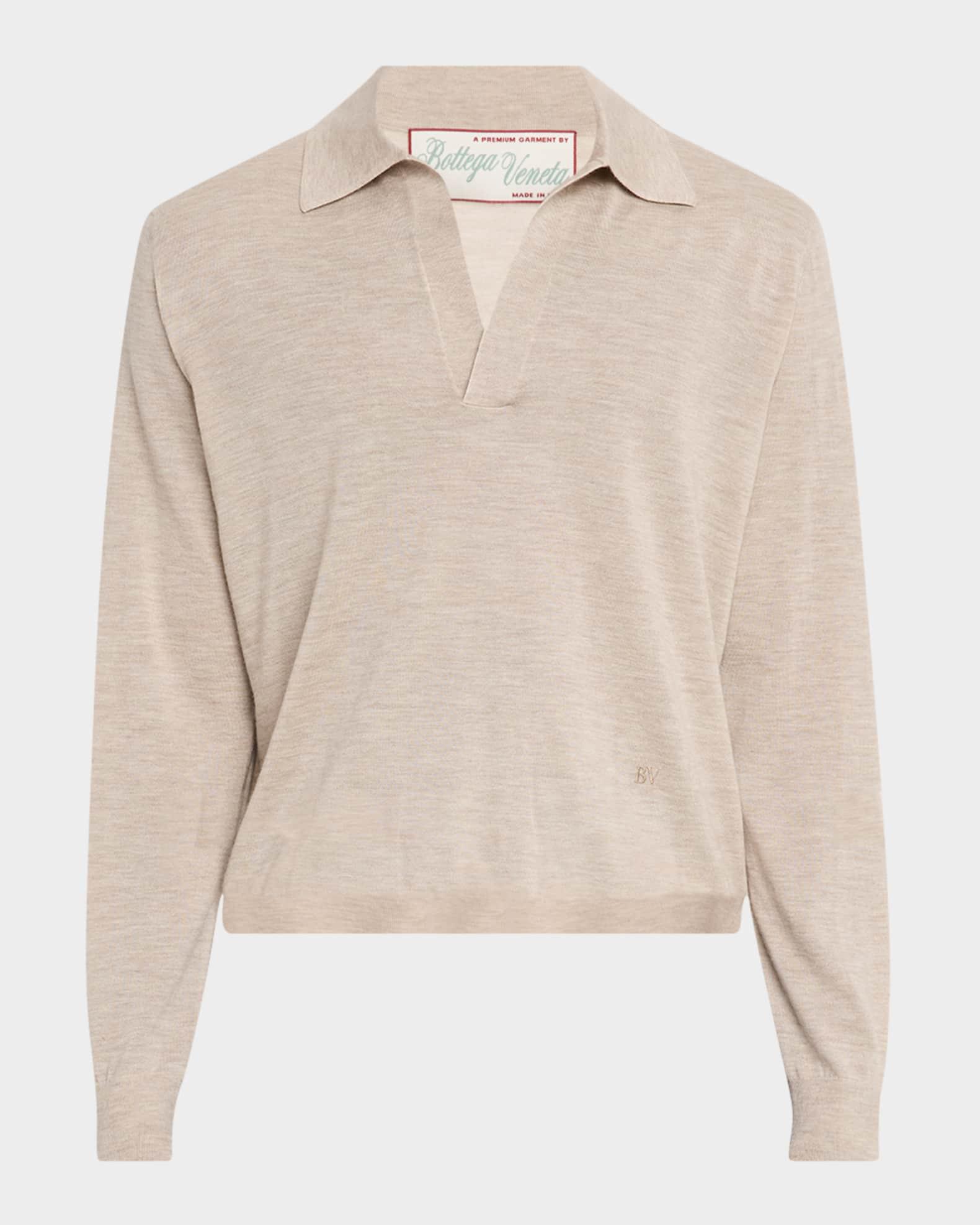 Men's Fine Cashmere Polo Shirt Product Image