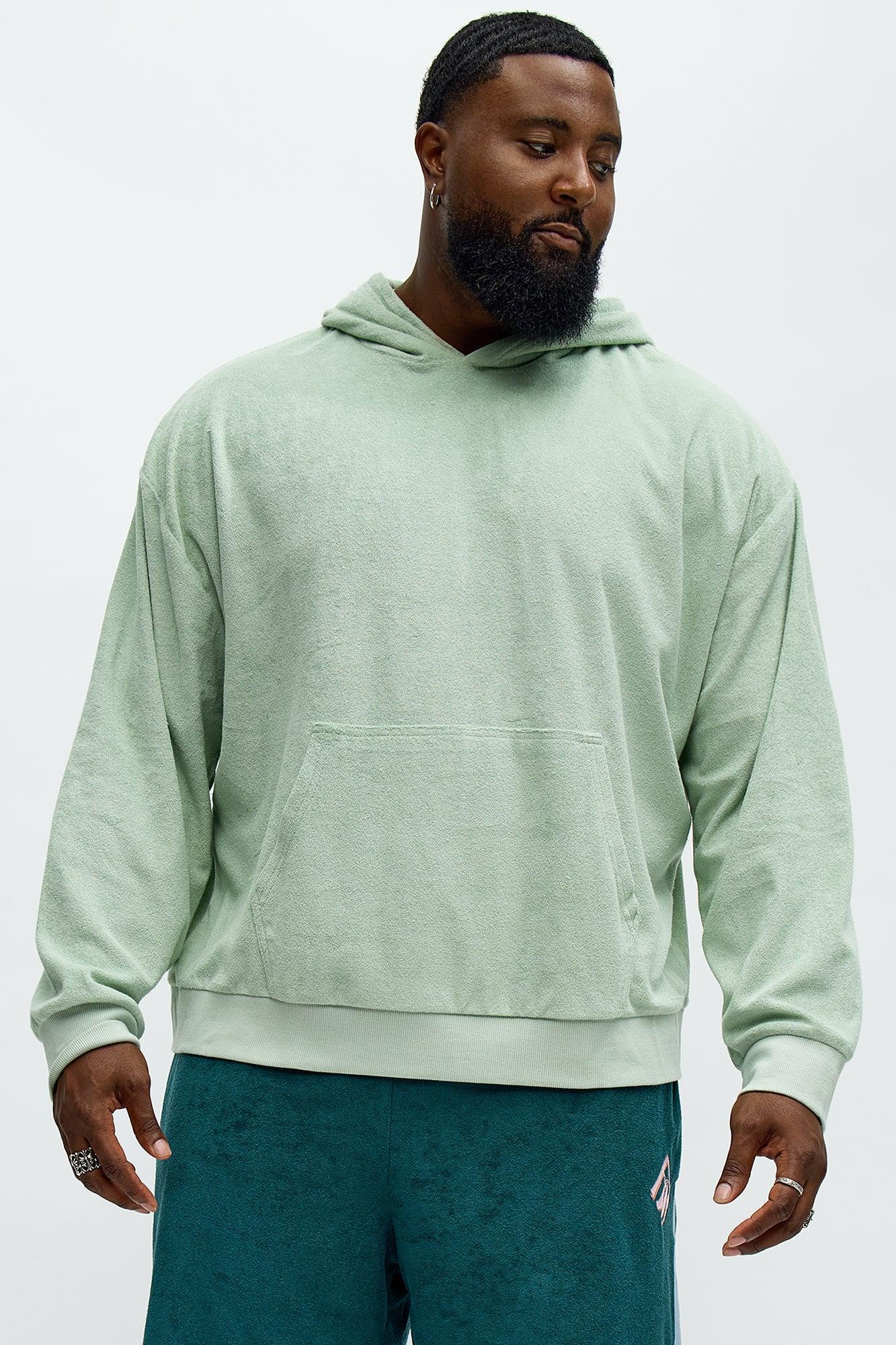 Chateau Terry Photoreal Hoodie - Sage Male Product Image