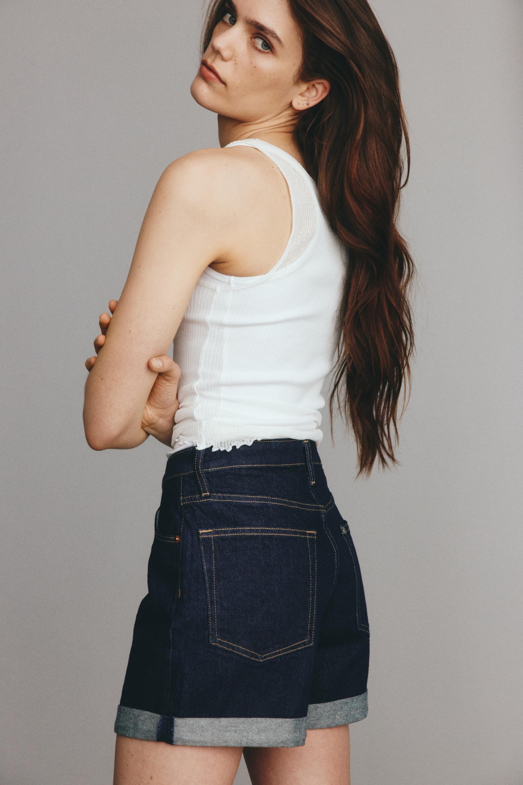 Mom Ultra High Denim shorts Product Image