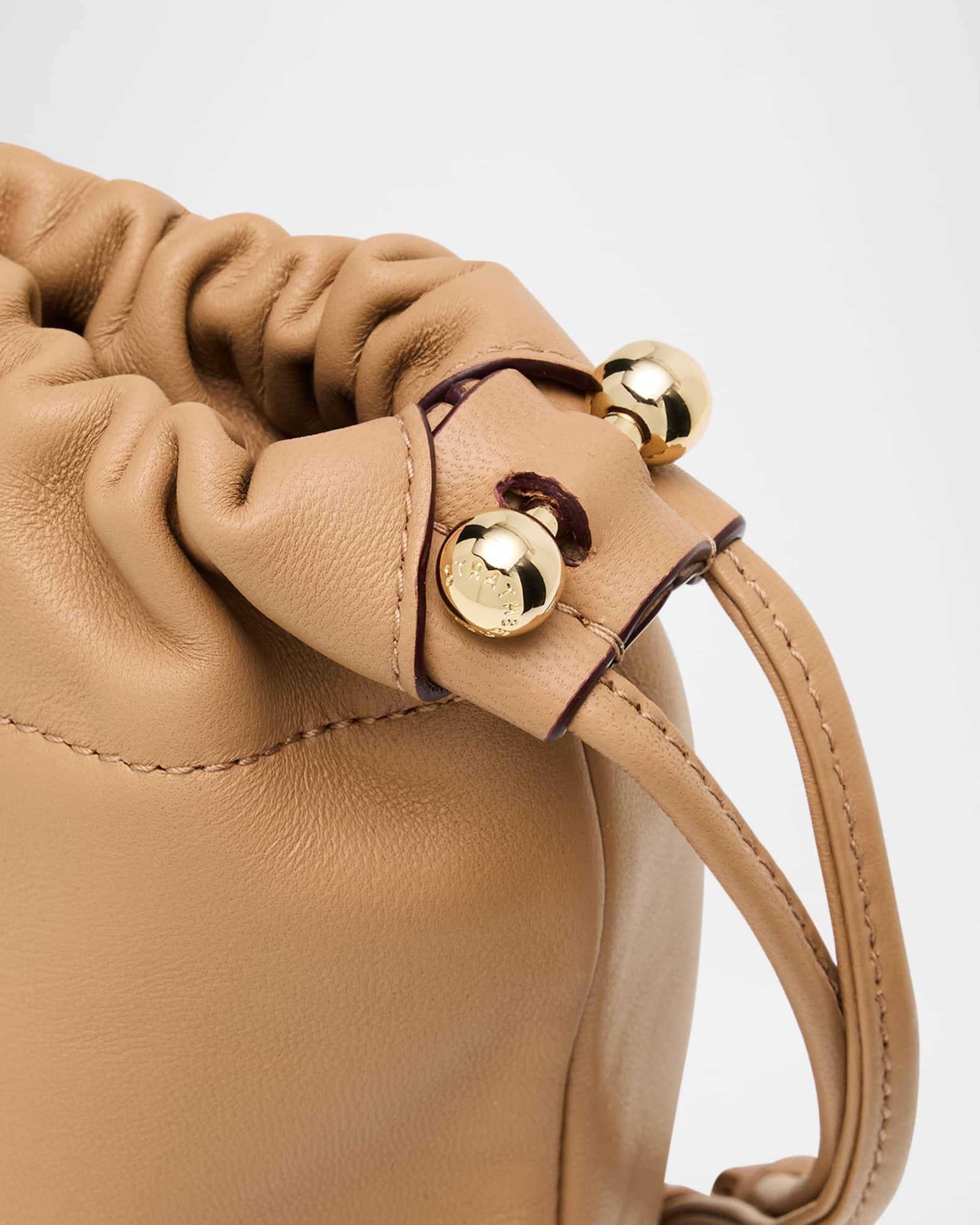 Charlotte Drawstring Leather Clutch Bag Product Image