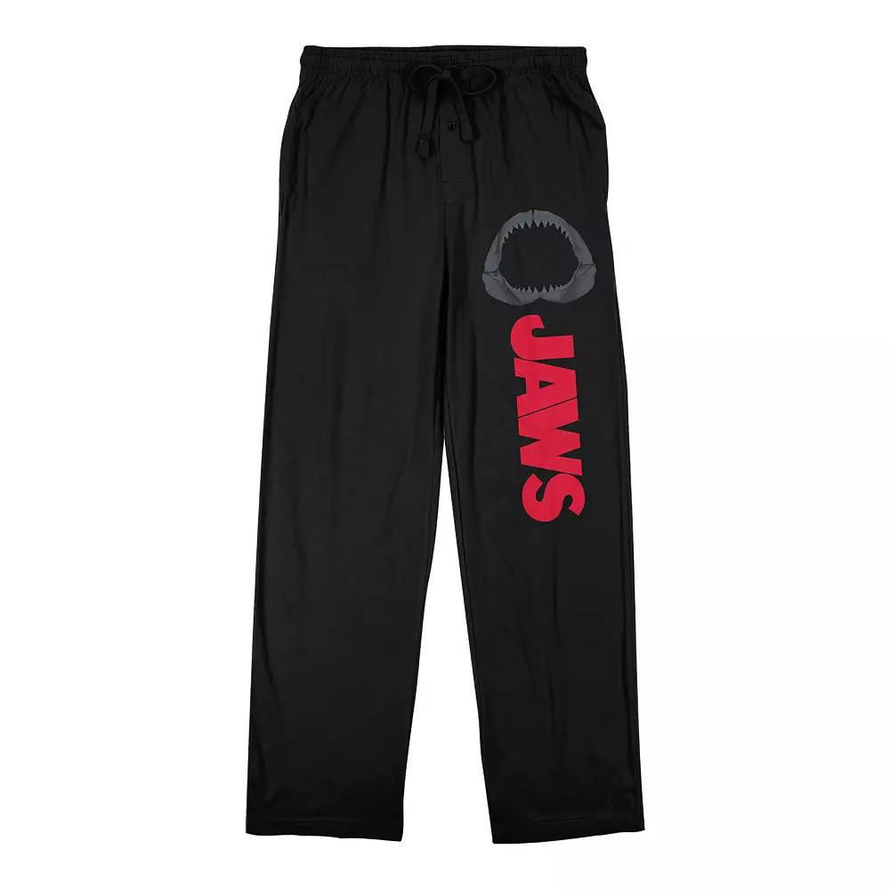 Men's Jaws Movie Title Logo Pajama Pants,  Product Image