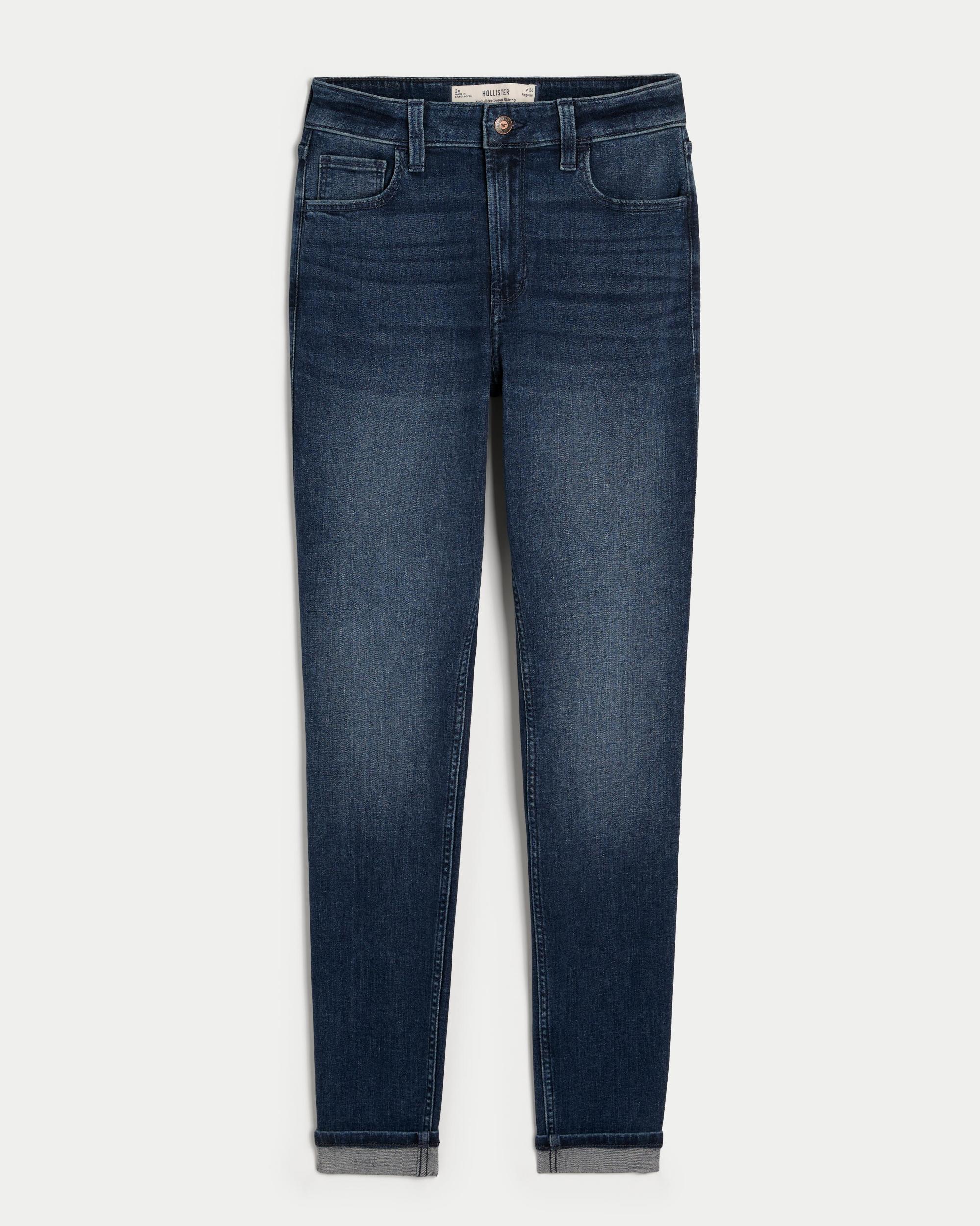 High-Rise Medium Wash Super Skinny Jeans Product Image
