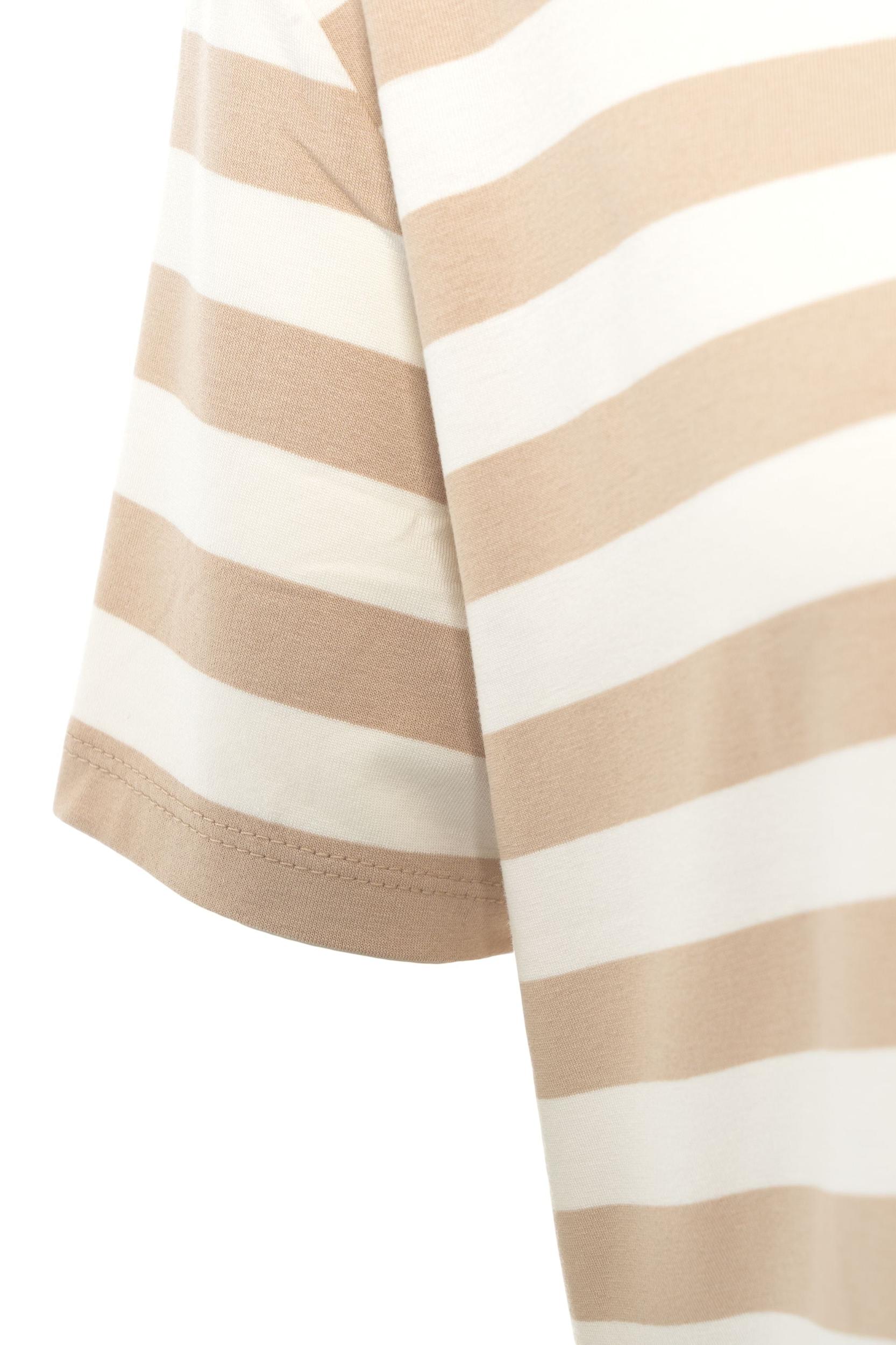 Striped cropped t-shirt Product Image