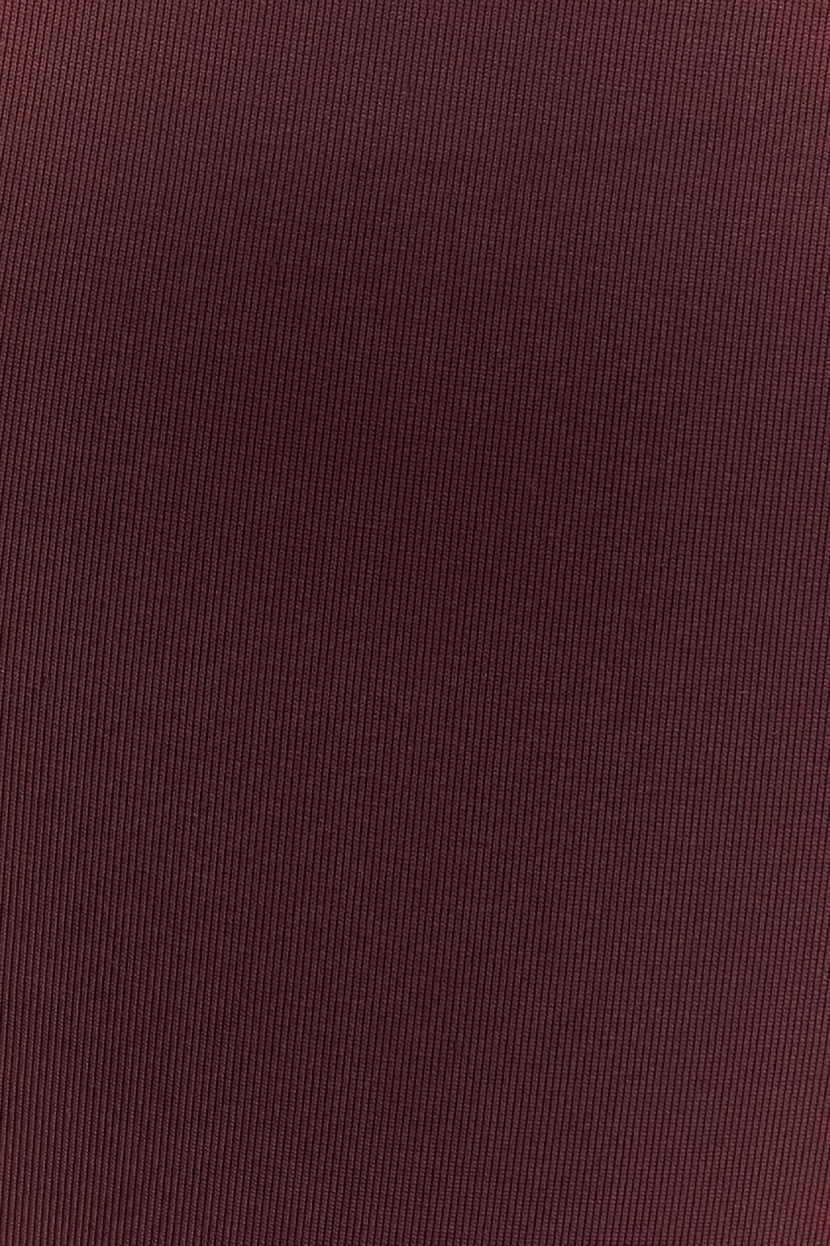 Andie Ruched String Side Bikini Brief - Chocolate Product Image