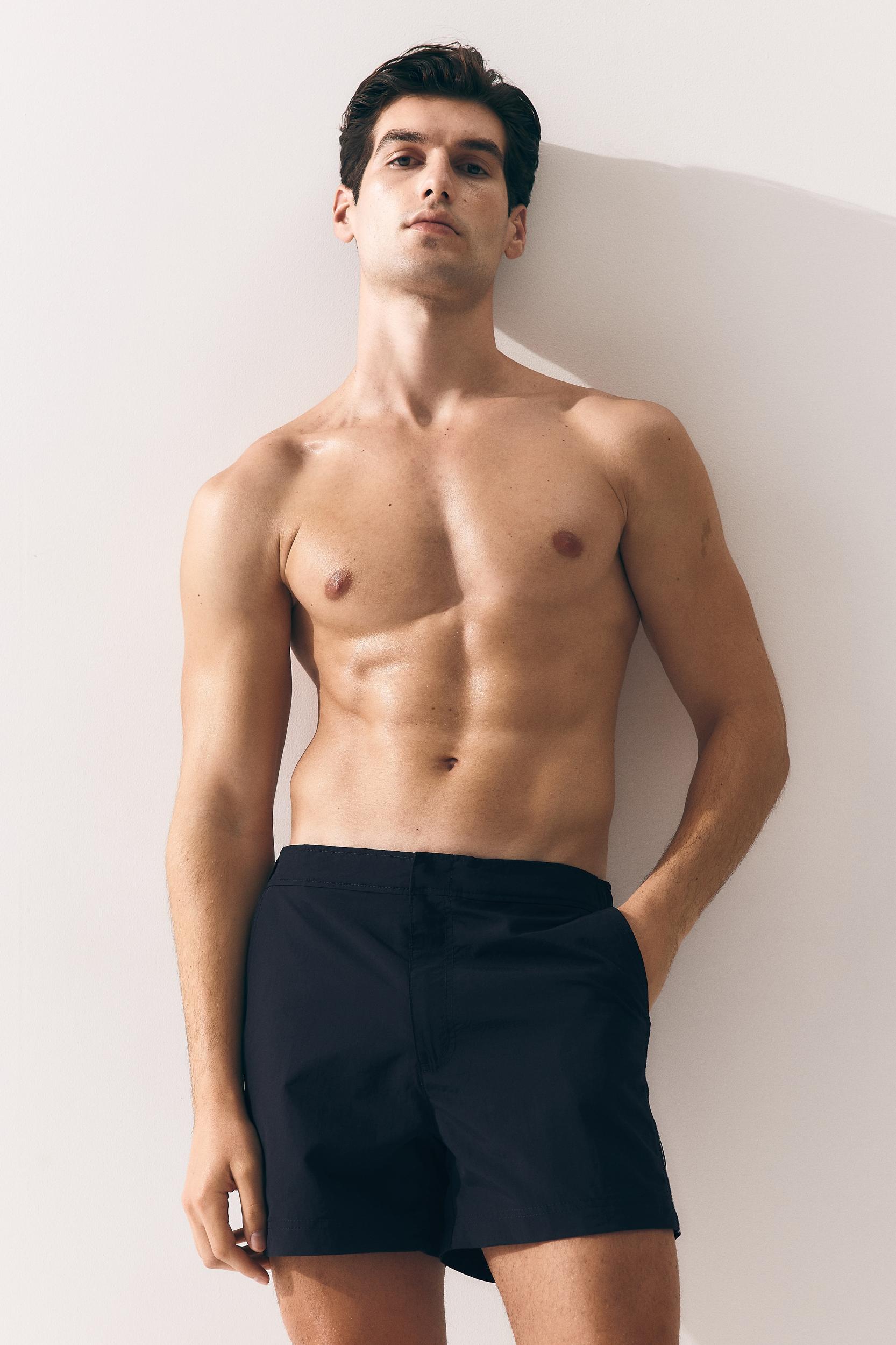 Swim Shorts with Piping Product Image