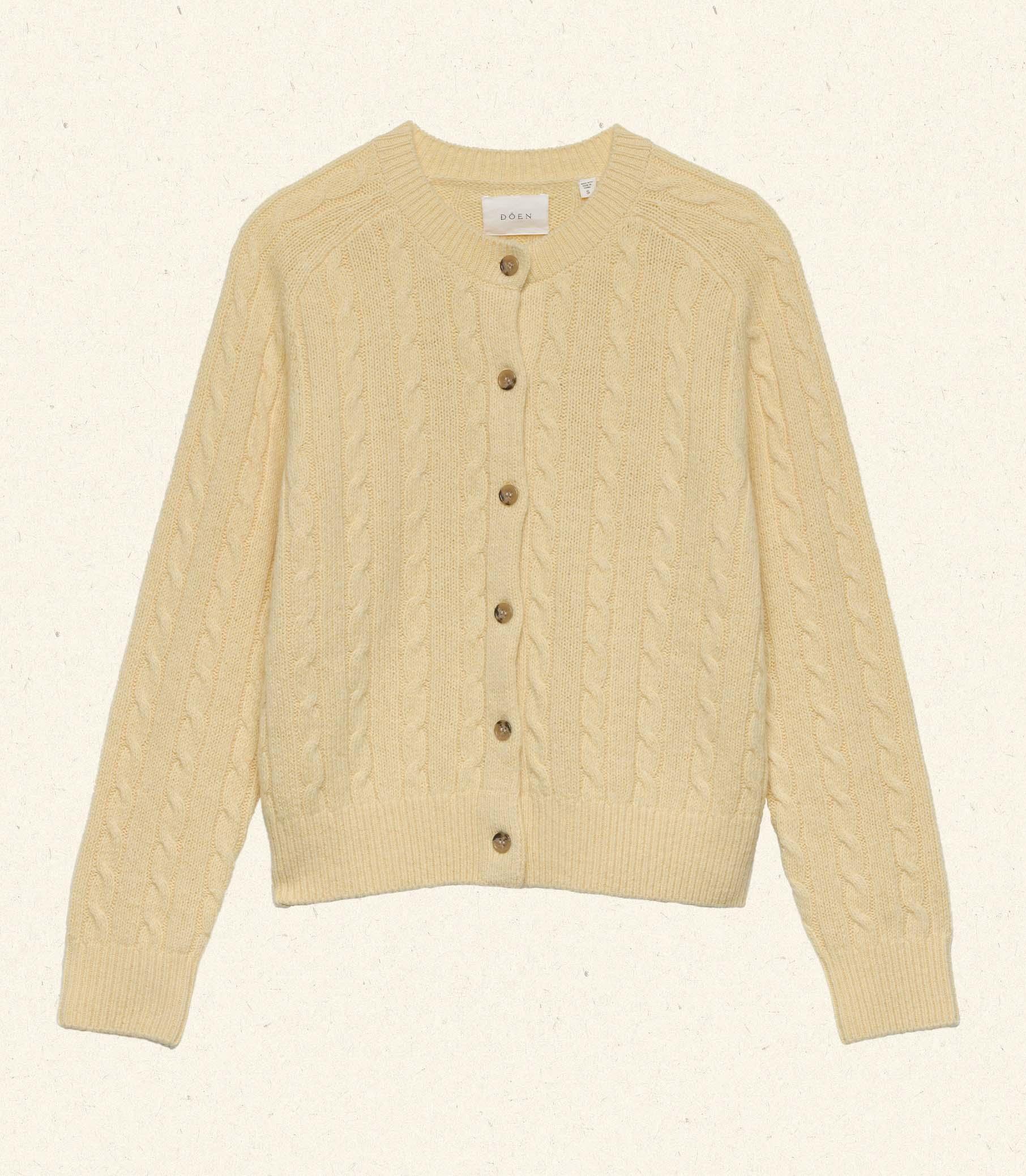PENROSE CARDIGAN -- LEMON CHIFFON Product Image