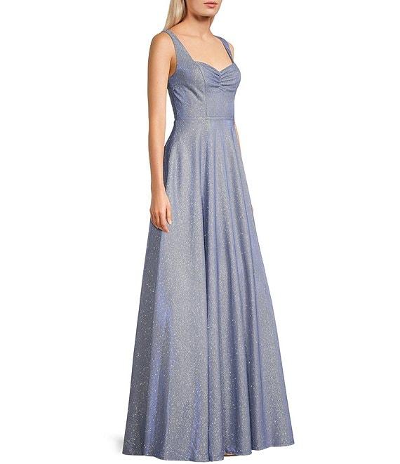 City Vibe Sweetheart Neck Cinched Bodice Gown Product Image