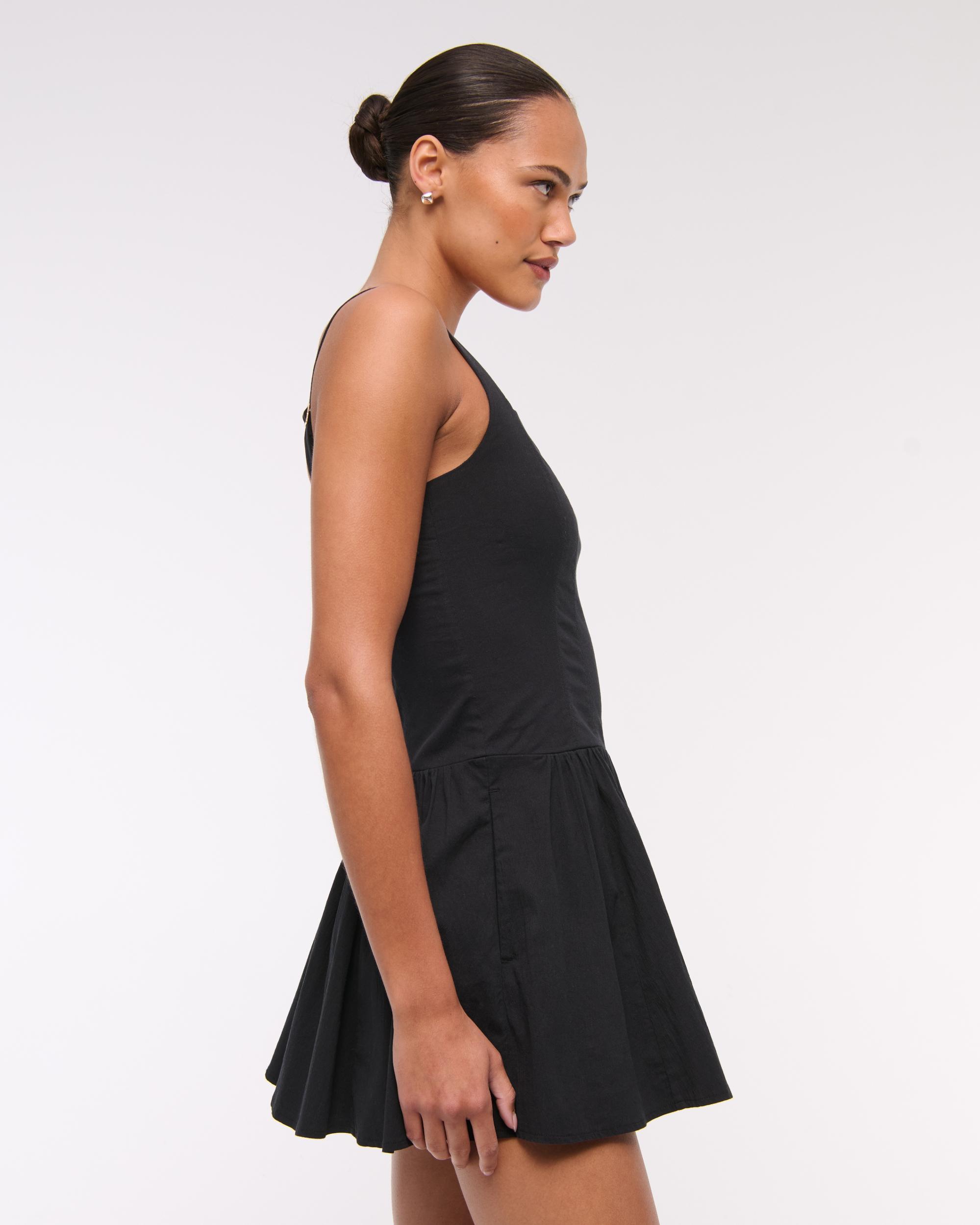 The A&F Mila Drop-Waist Mini Dress Product Image