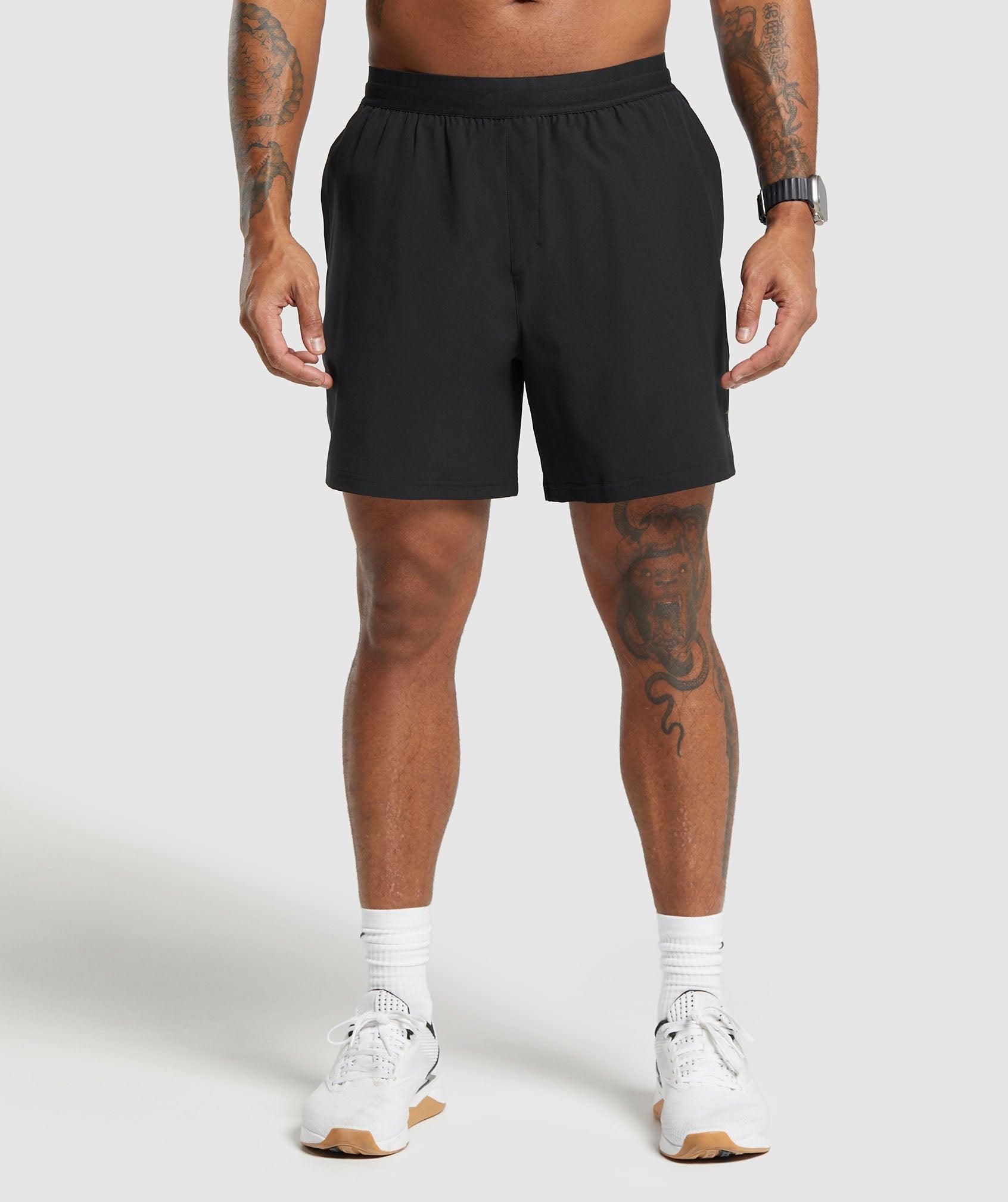 Gymshark Land to Water 6" Shorts - Black Male Product Image