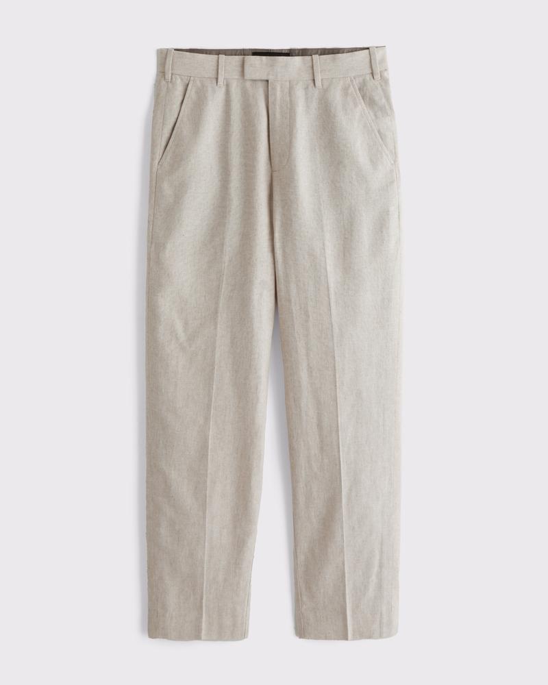 The A&F Collins Linen-Blend Suit Pant Product Image