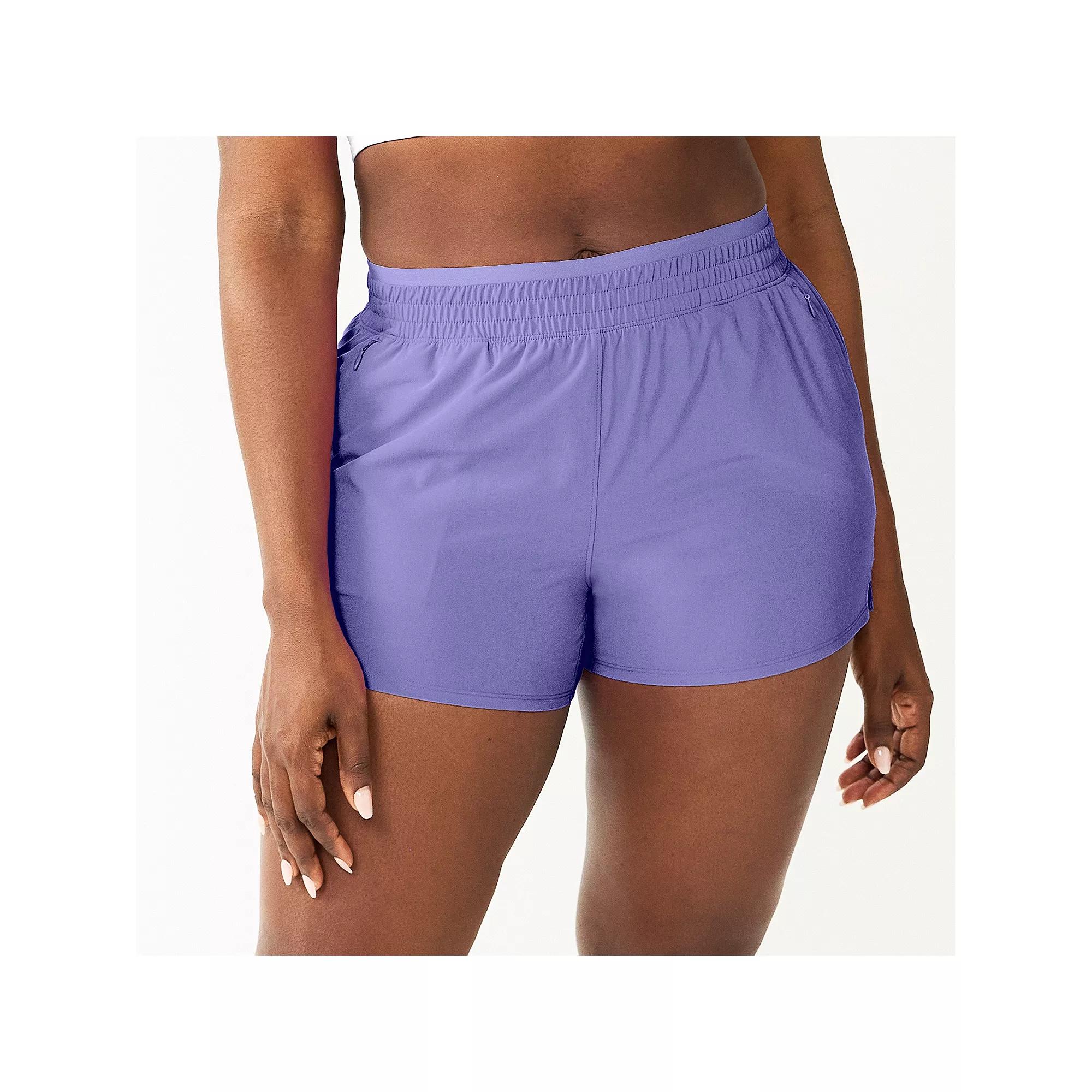 Women's Tek Gear® Woven Run Shorts, Size: Large, Peyton Purple Product Image