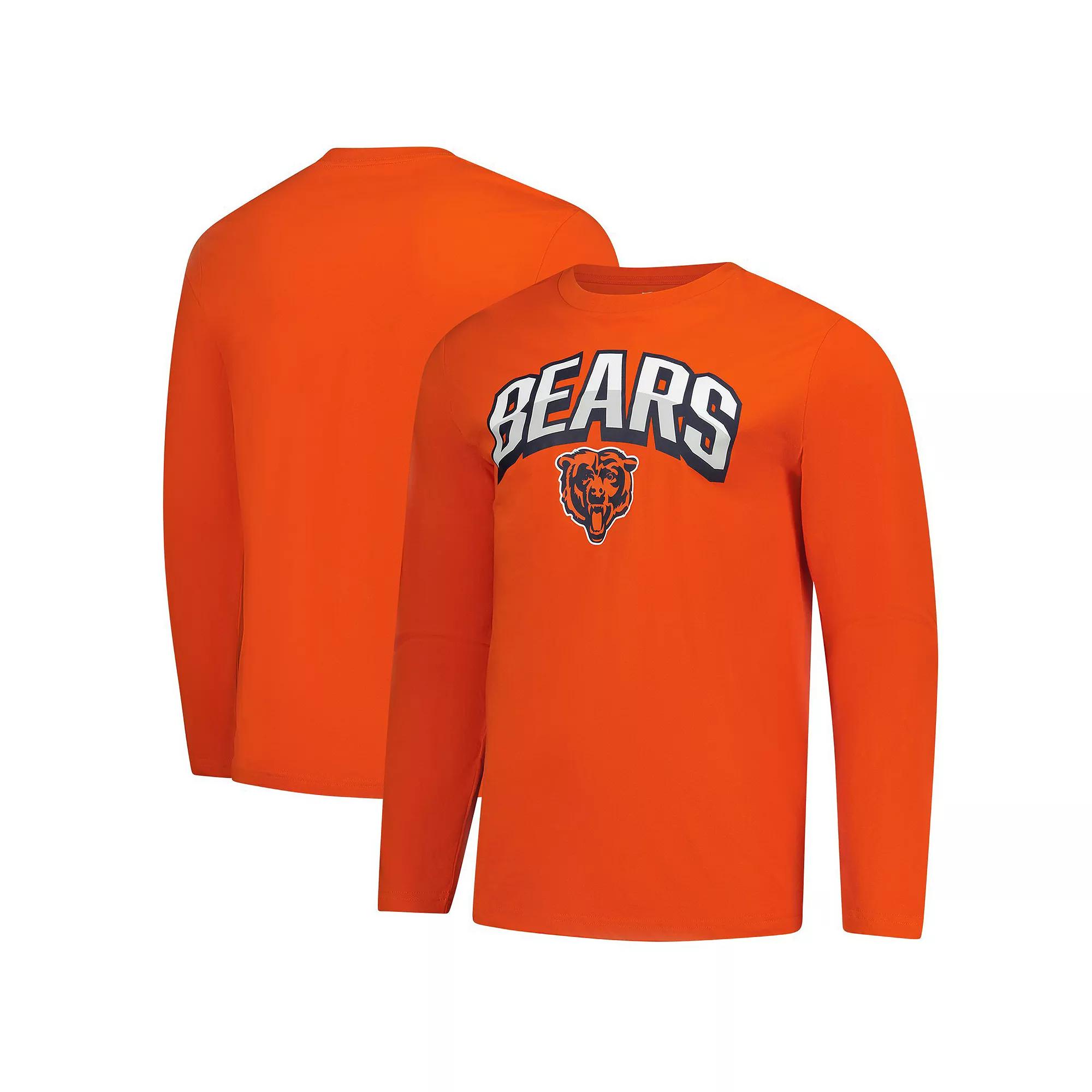 Men's Fanatics Orange Chicago Bears Long Sleeve T-Shirt,  Product Image