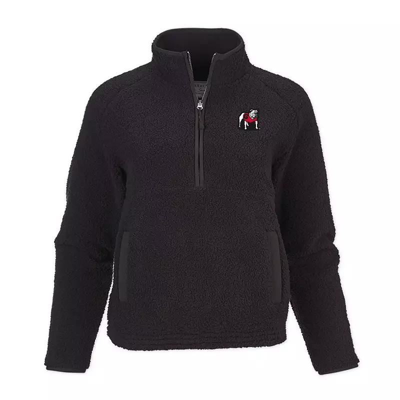 Women's Black Georgia Bulldogs Everest Half-Zip Top,  Product Image