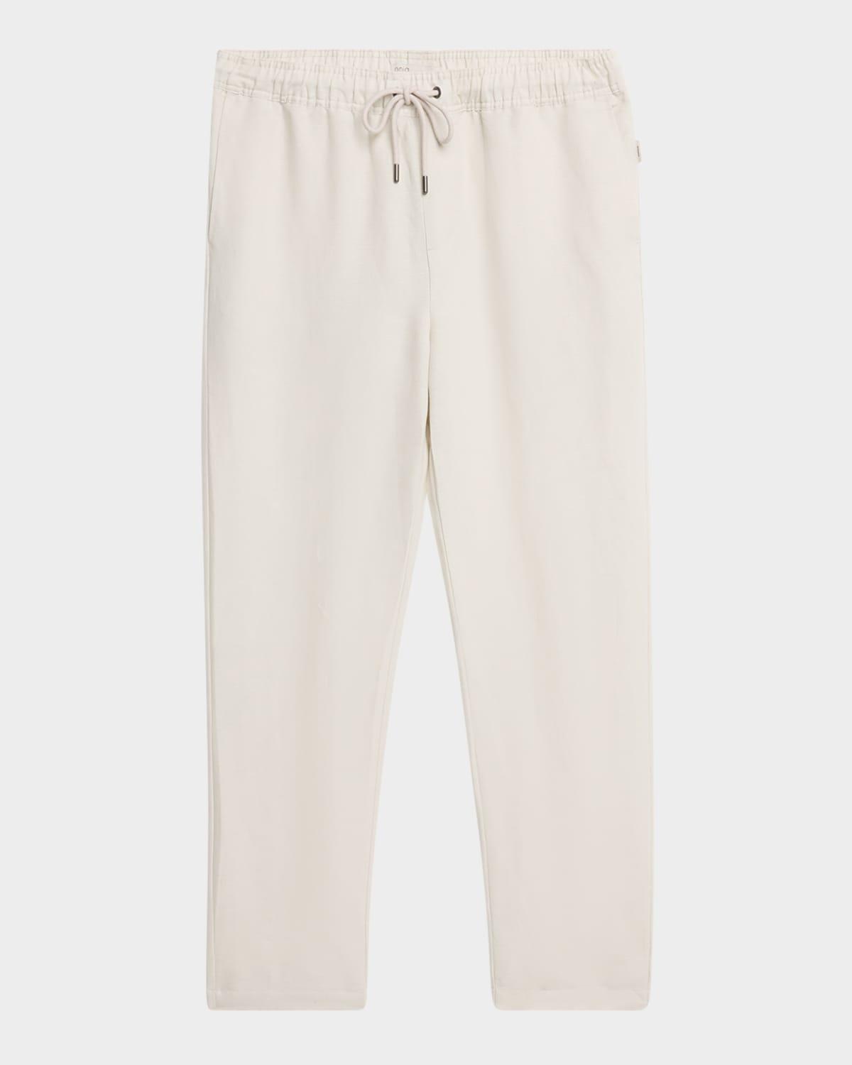 Mens Linen-Blend Drawstring Pants Product Image
