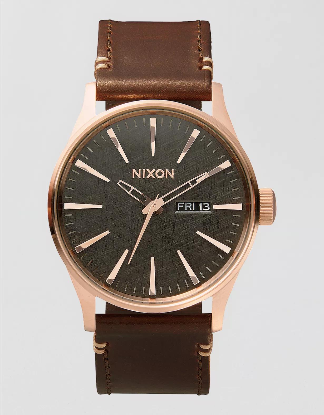 Nixon Sentry Leather Watch Product Image