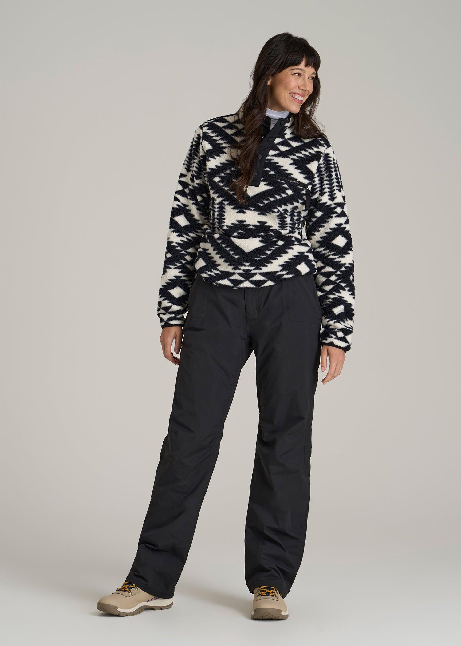 Snow Pants for Tall Women in Black Female Product Image