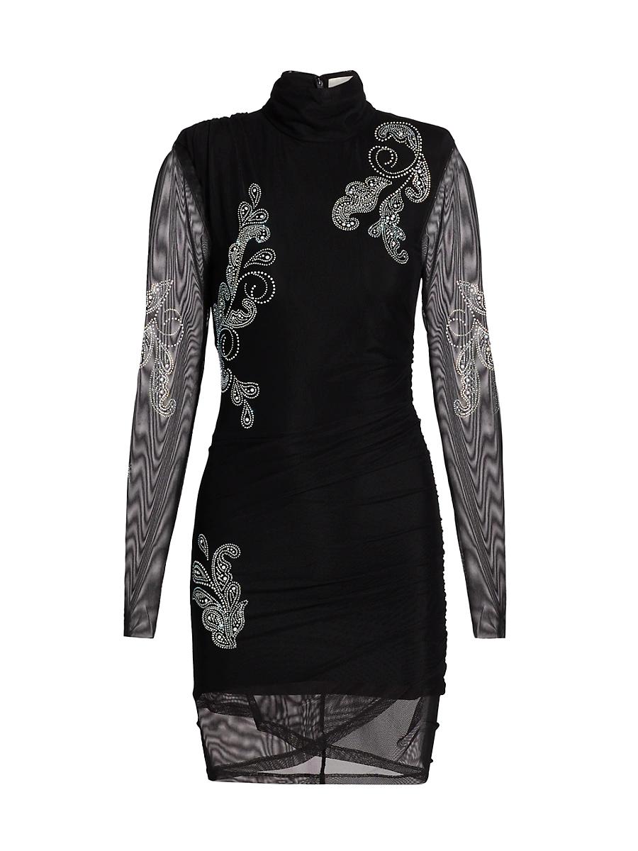Womens Marlene Embellished Paisley Minidress Size 0 Product Image