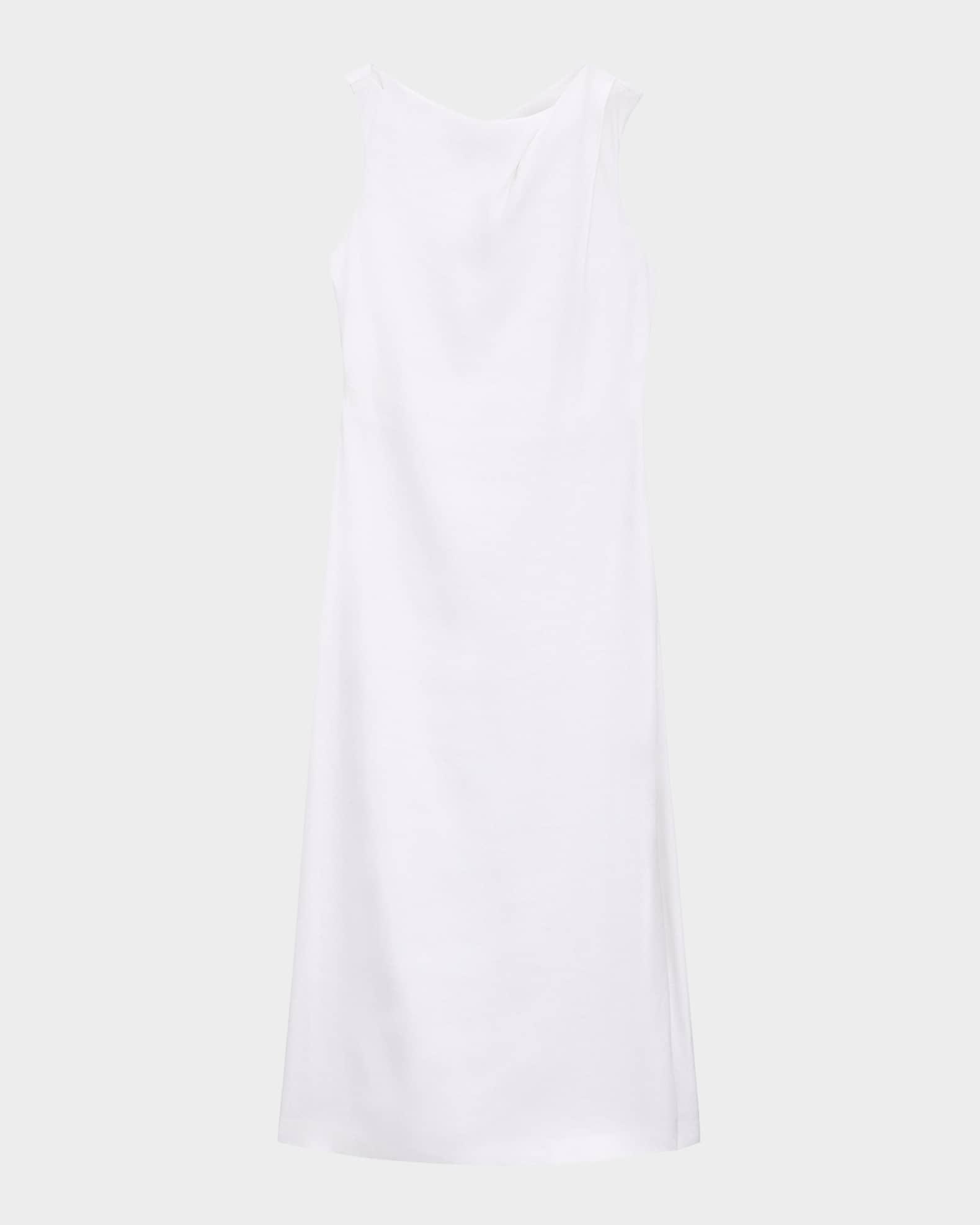 Asymmetric Draped Midi Dress Product Image