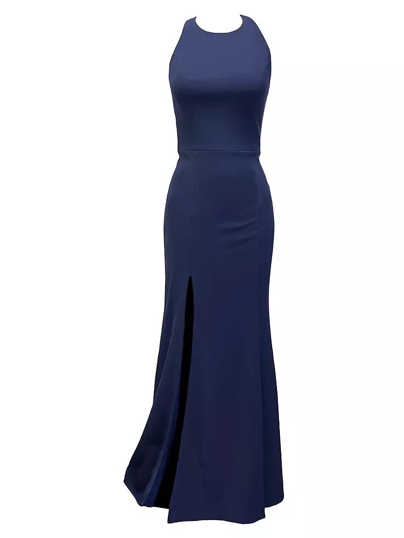Womens Paige Halterneck Mermaid Gown Product Image