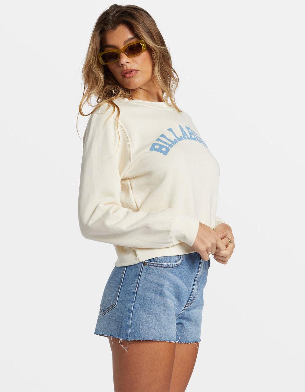 BILLABONG From Paradise Womens Crewneck Sweatshirt - OFF WHITE Product Image