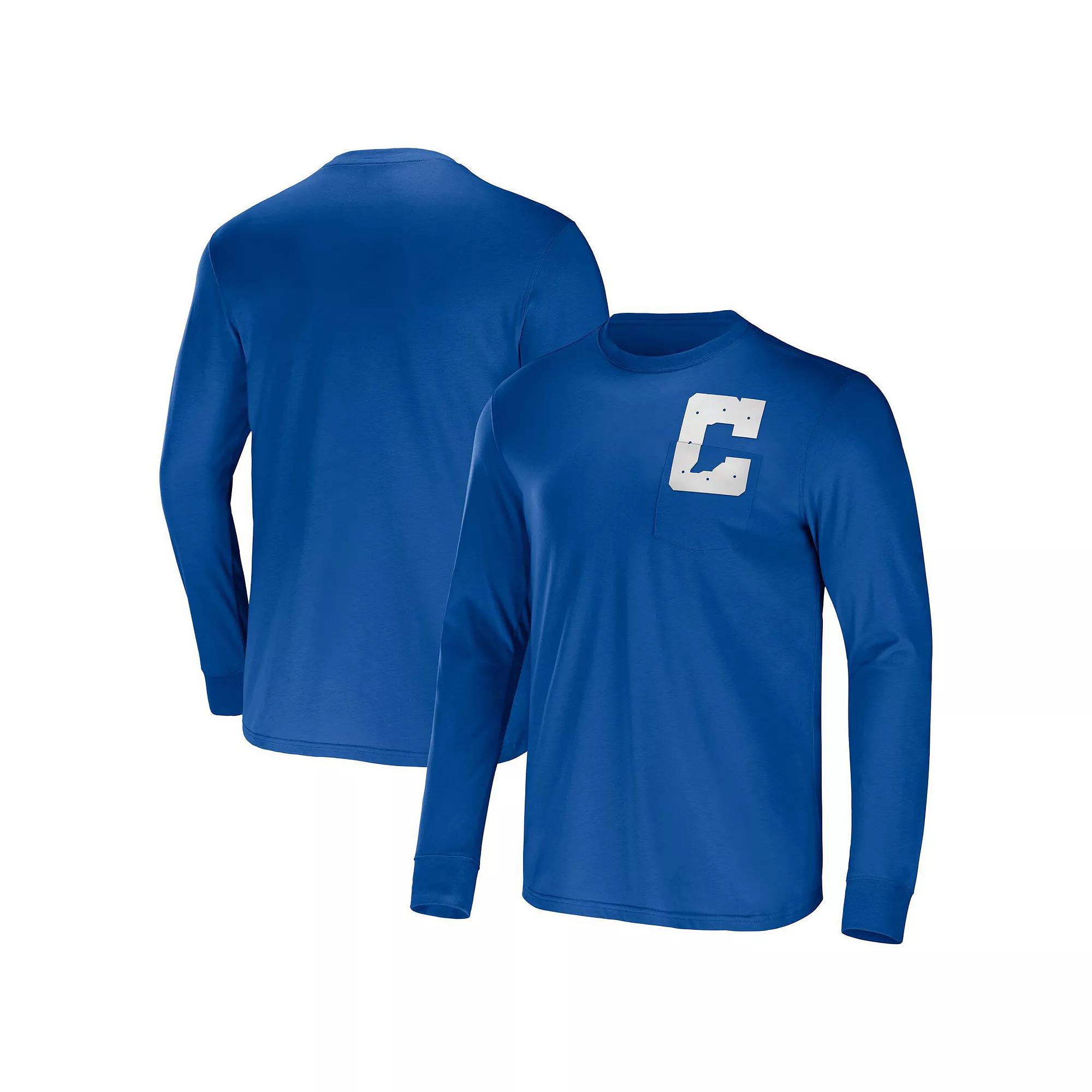 Men's NFL x Darius Rucker Collection by Fanatics Red Atlanta Falcons Team Long Sleeve Pocket T-Shirt,  Product Image