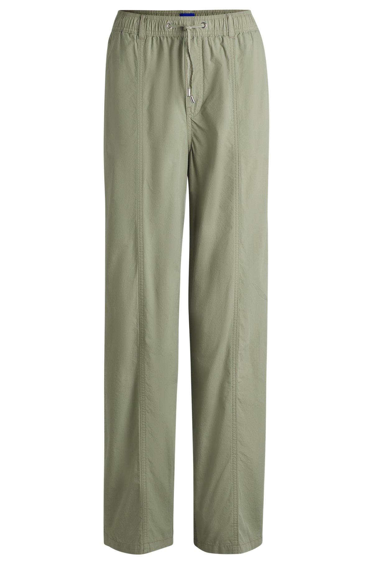 Relaxed-fit trousers in cotton canvas Product Image