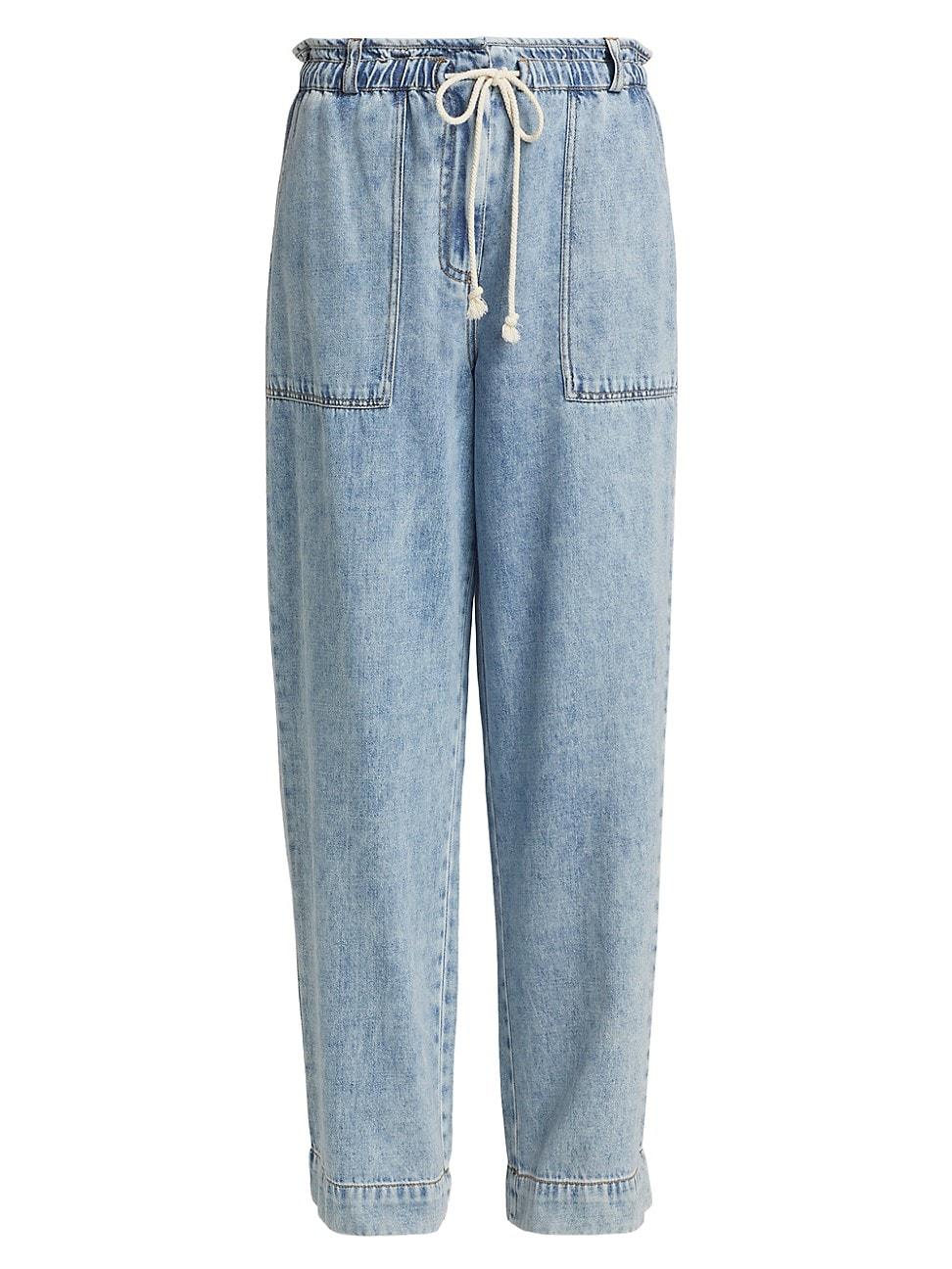 Womens Ryan Drawstring Denim Pants Product Image