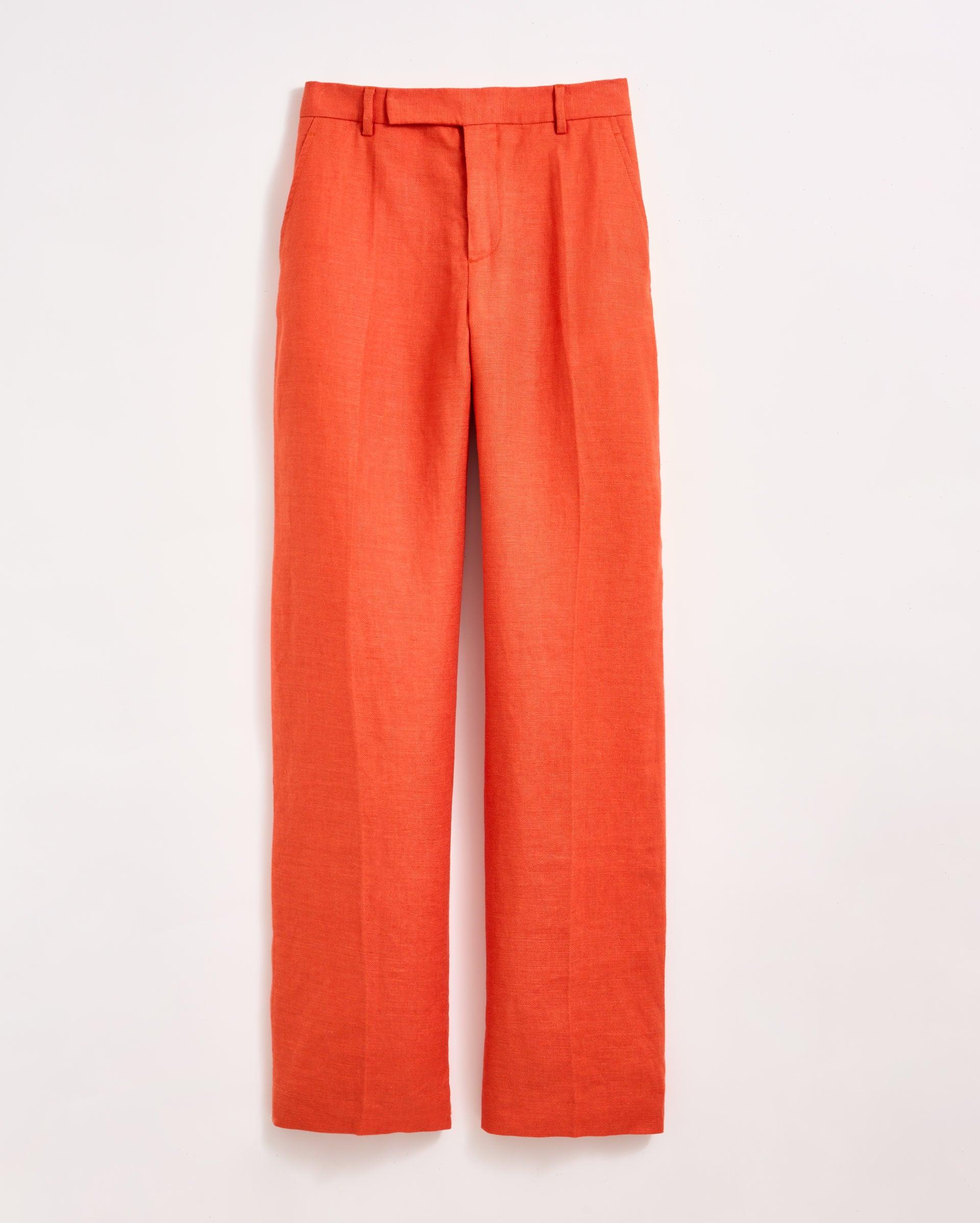 Wide Leg Flat Front Trouser -  Product Image
