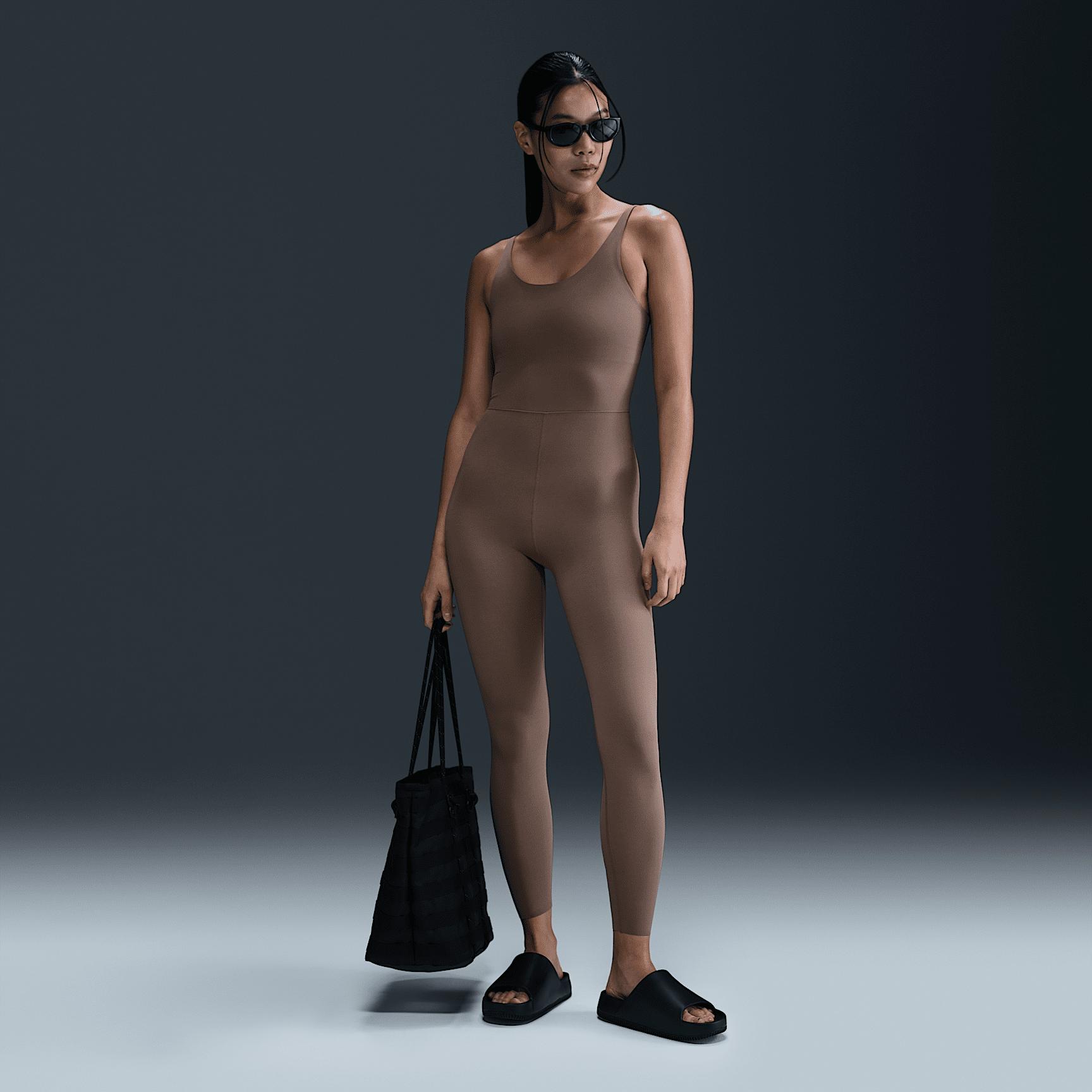 Nike Womens Zenvy Dri-FIT 7/8 Bodysuit | HJ1084-010 Product Image