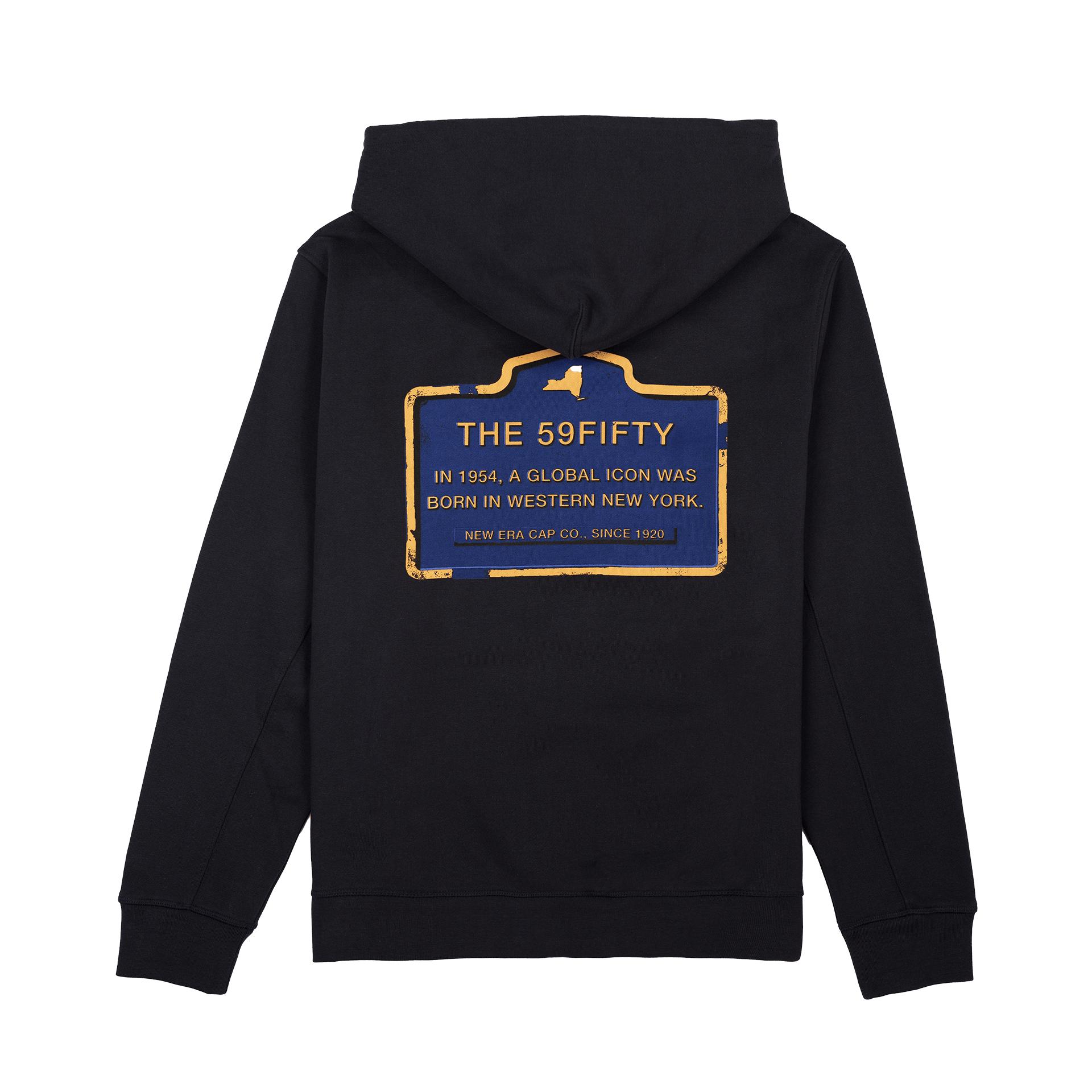 New Era Branded Landmark Navy Hoodie Male Product Image