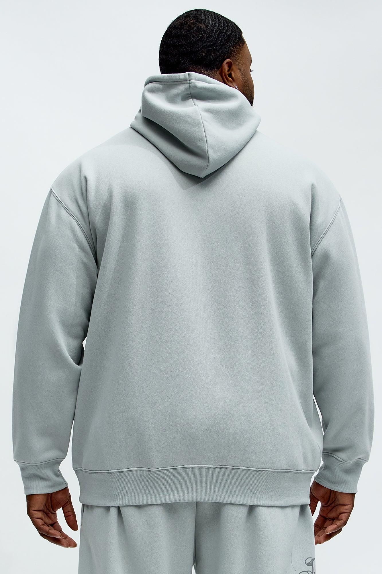 Superman Man Of Steel Hoodie - Grey Product Image